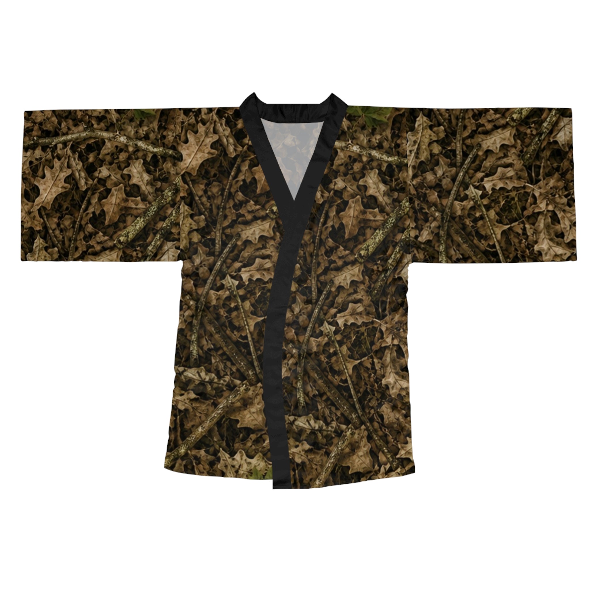 Long Sleeve Camo Kimono Robe | Cozy Camouflage Hunting Themed Women's Robe