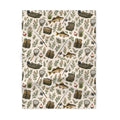 Walleye Fishing Soft Fleece Baby Blanket | Infant Fisherman Nursery Decor for Outdoor Families