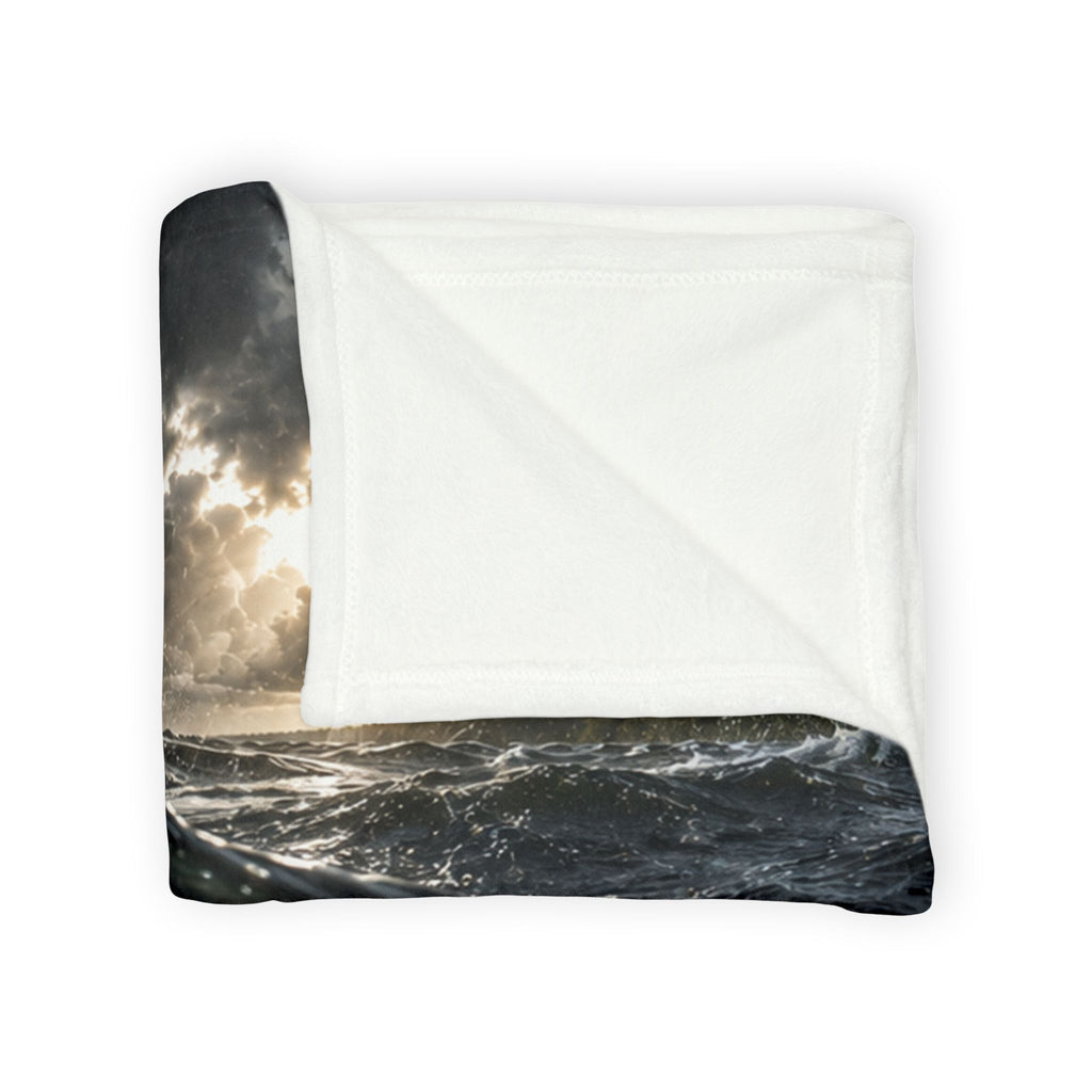 Walleye Fishing Soft Polyester Throw Blanket | Gift for Outdoor Loving Fisherman for Hunting, Camping, and Fishing Trips