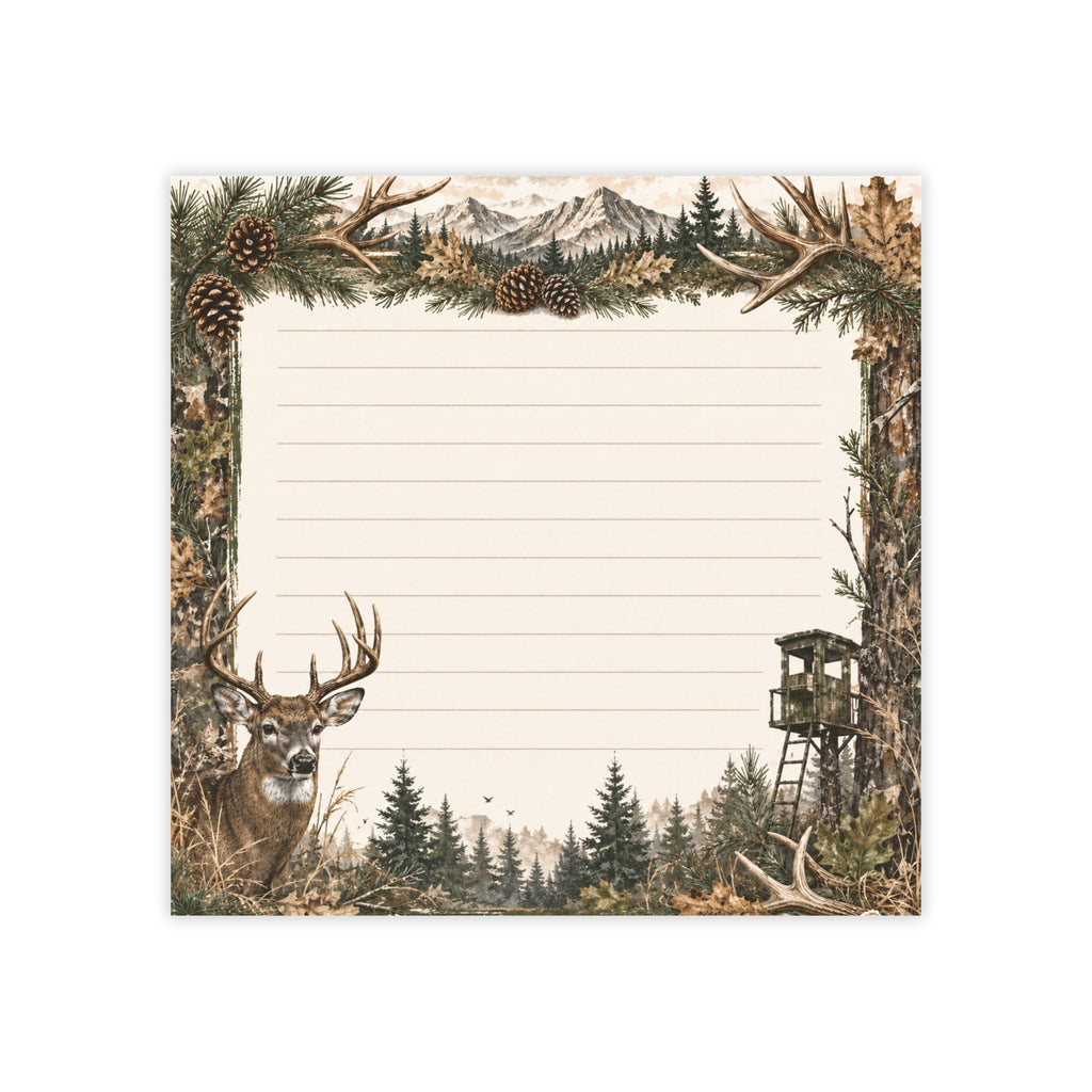 Deer Hunting Theme Post-it® Note Pads | Camo Sticky Notes For Outdoorsmen