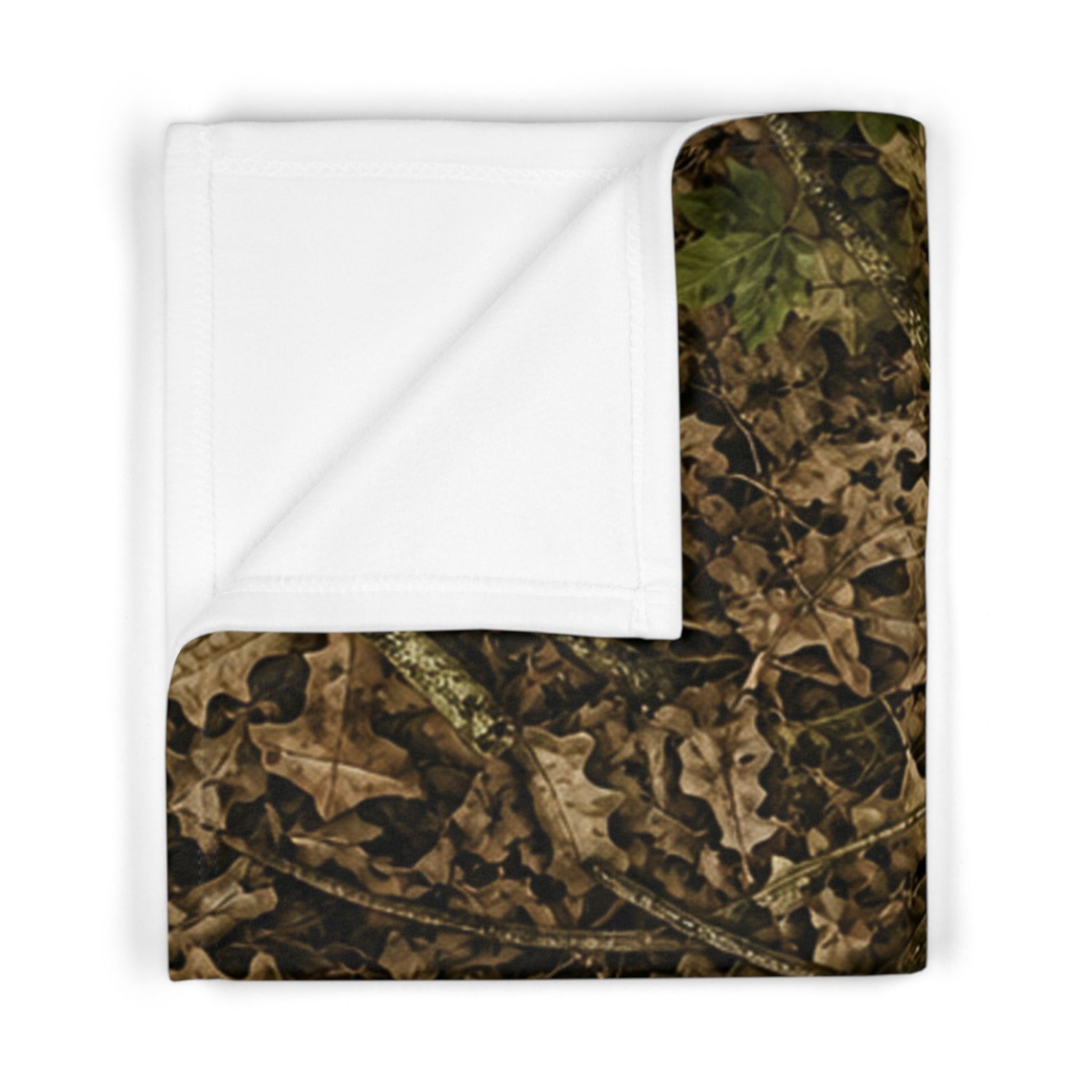 Camouflage Soft, Thin Fleece Baby Blanket | Camo Hunting Nursery Decor for Outdoorsy Families | Cozy Newborn, Infant & Toddler Throw