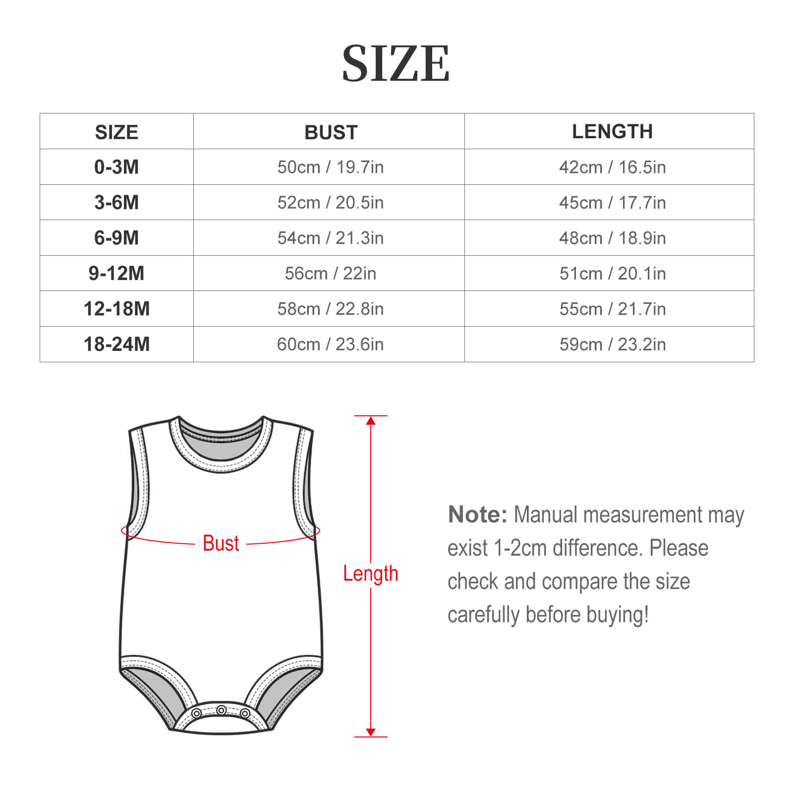 200gsm Baby Sleeveless Romper(All-Over Printing)