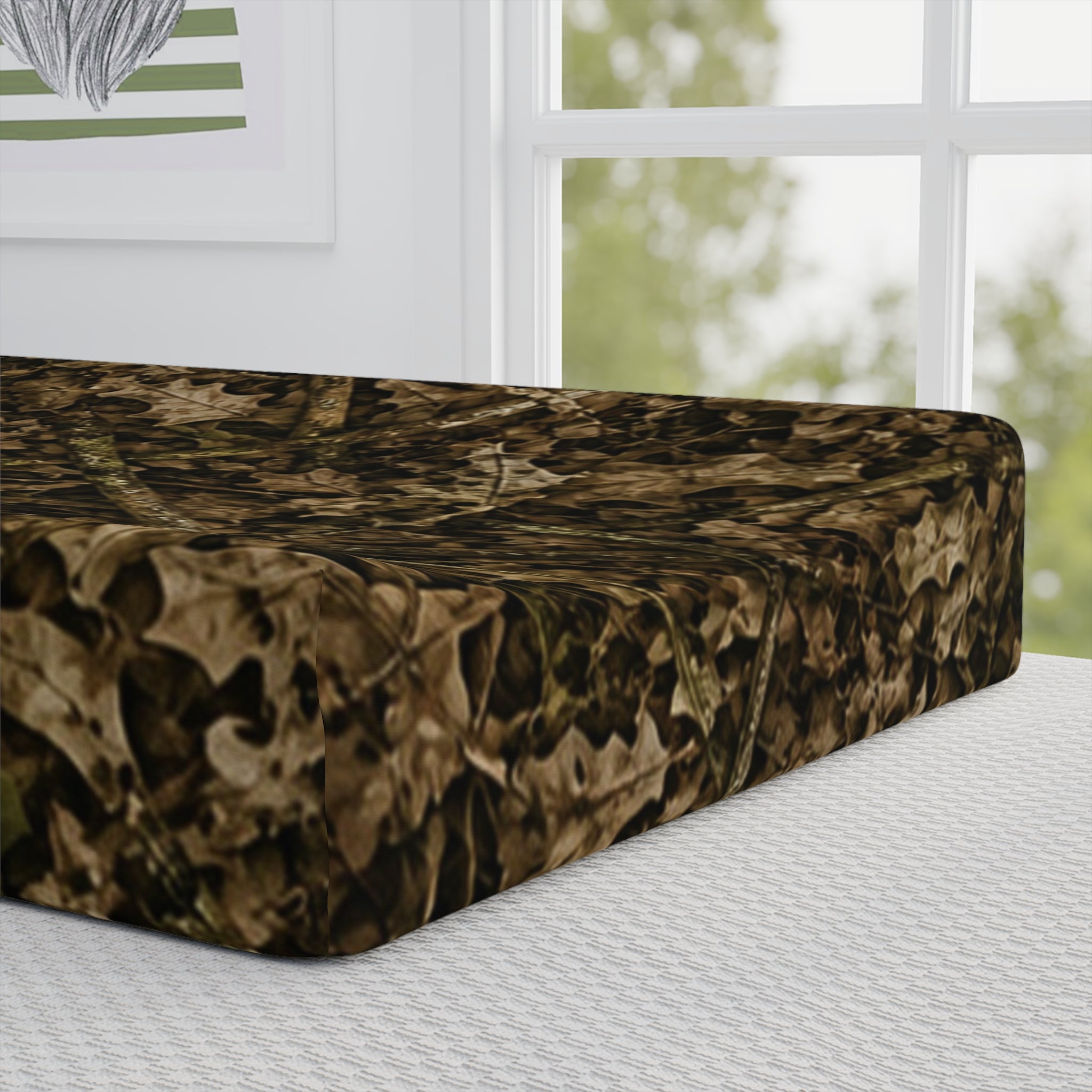 Camouflage Baby Changing Pad Cover | Camo Infant Changing Table Accessories for Hunting Themed Nursery and Outdoorsy Families