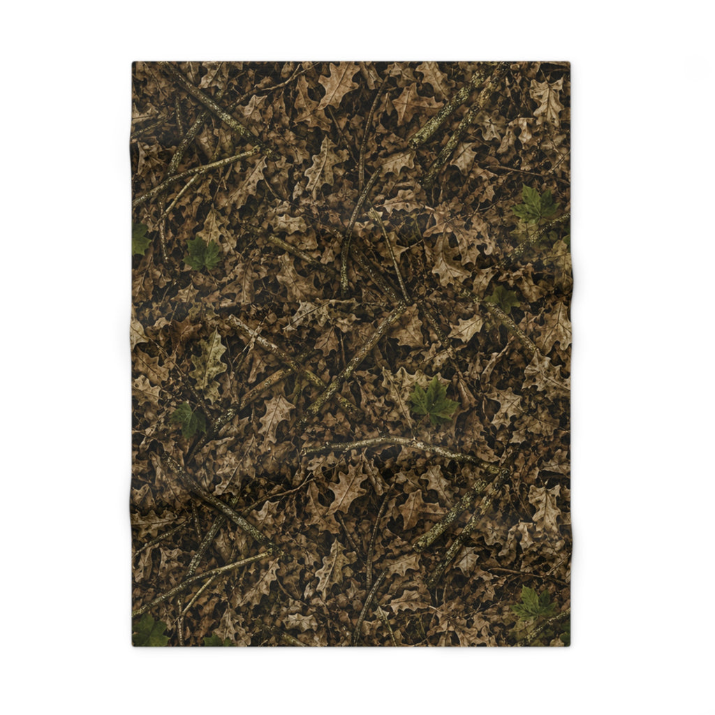 Camouflage Soft, Thin Fleece Baby Blanket | Camo Hunting Nursery Decor for Outdoorsy Families | Cozy Newborn, Infant & Toddler Throw