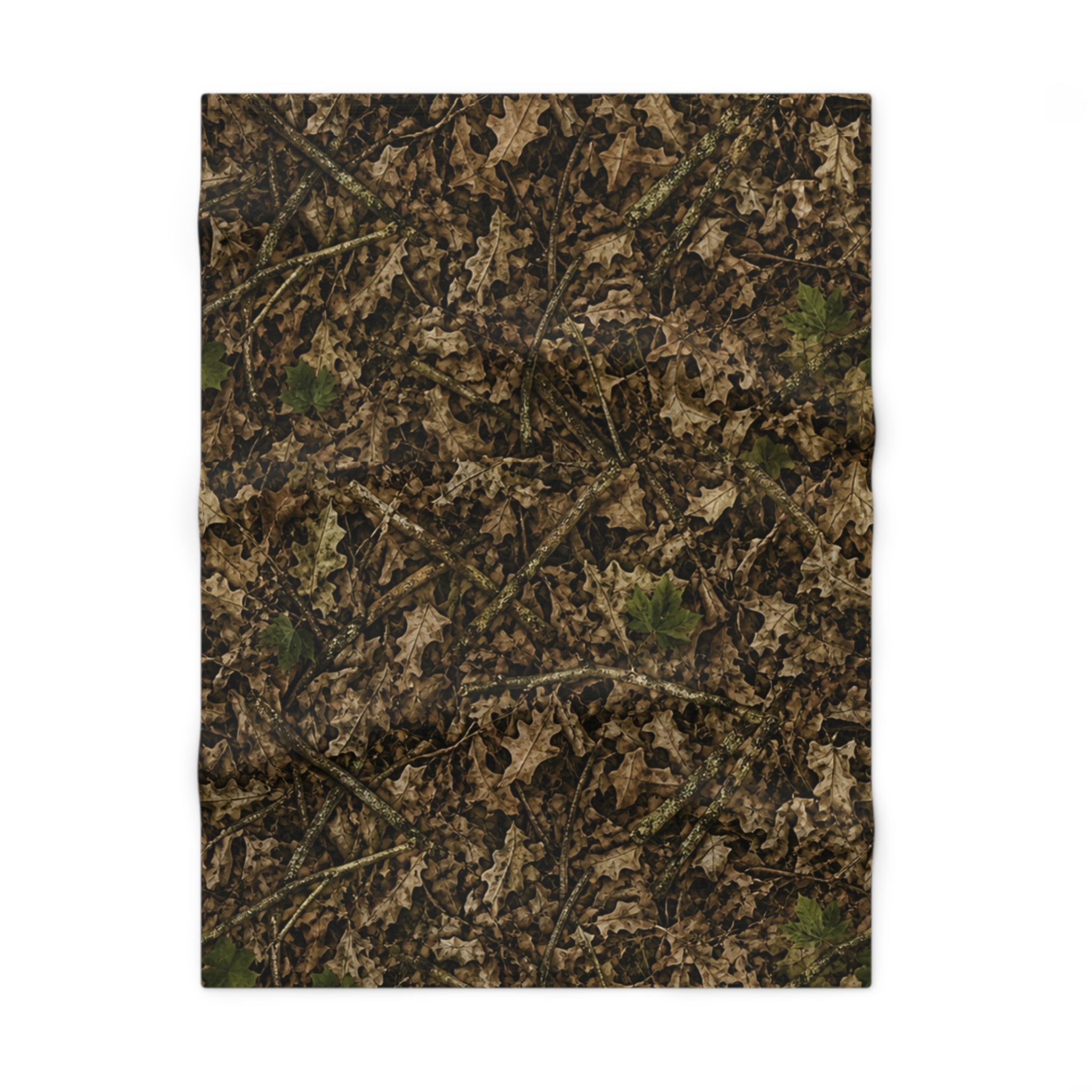 Camouflage Soft, Thin Fleece Baby Blanket | Camo Hunting Nursery Decor for Outdoorsy Families | Cozy Newborn, Infant & Toddler Throw