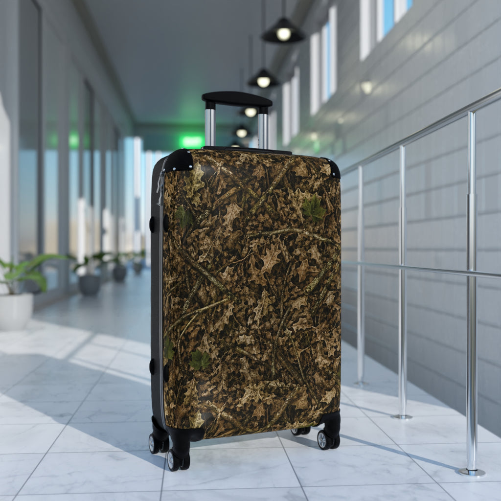 Camouflage Hardshell Suitcase | Camo Rolling Travel Luggage Bags for Hunting, Fishing, Camping, and Leisure Trips