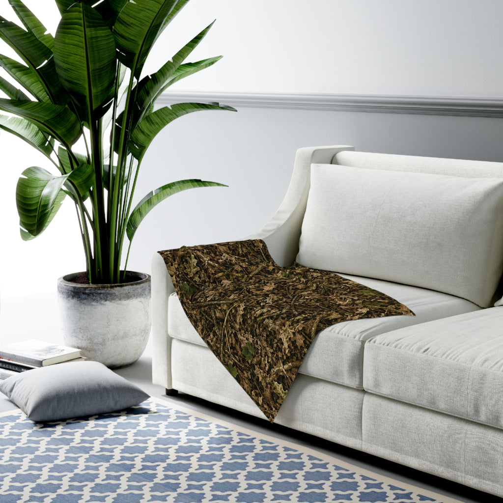 Camouflage Baby Swaddle Blanket | Camo Hunting Themed Nursery Decor for Outdoorsy Infant