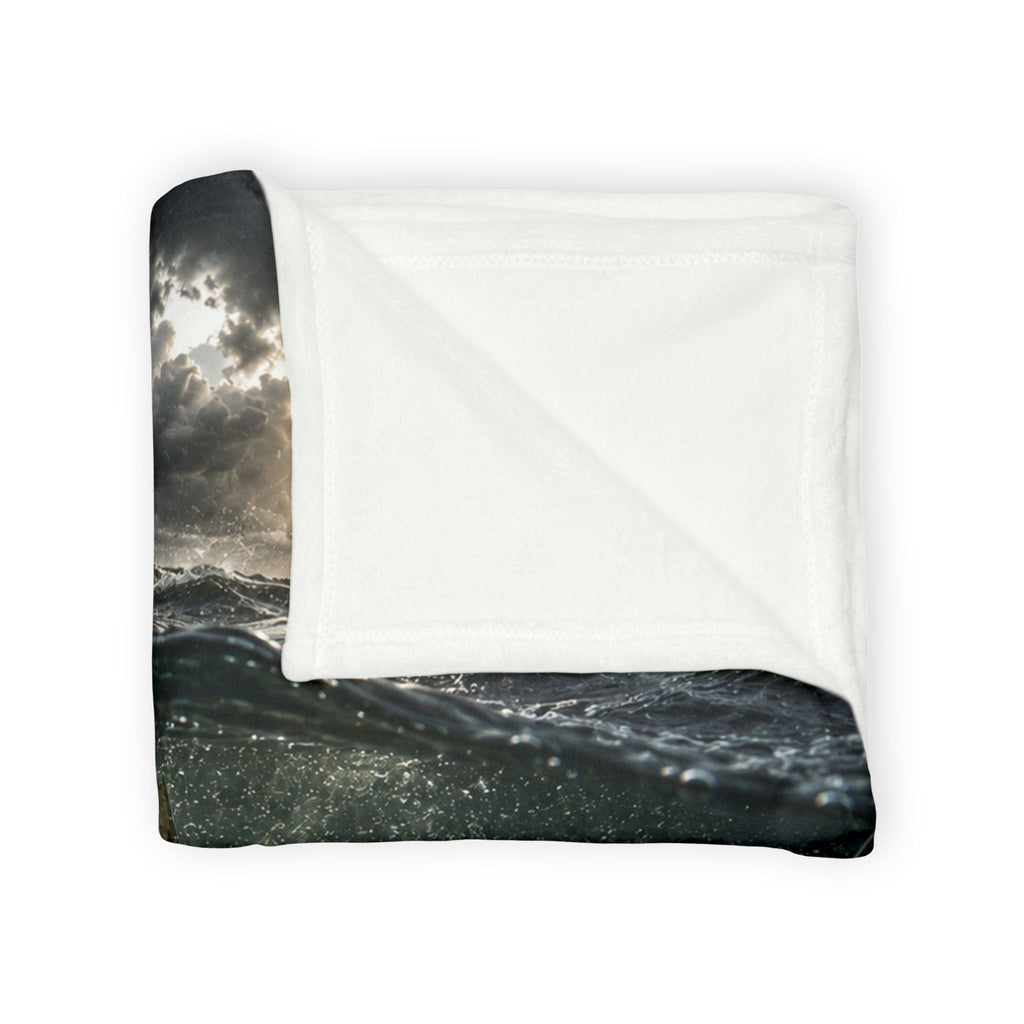 Walleye Fishing Soft Polyester Throw Blanket | Gift for Outdoor Loving Fisherman for Hunting, Camping, and Fishing Trips
