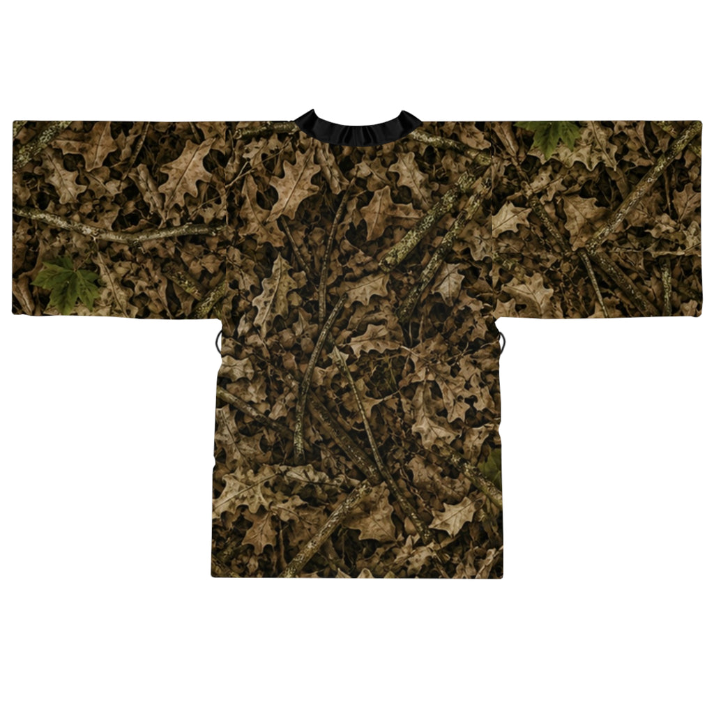 Long Sleeve Camo Kimono Robe | Cozy Camouflage Hunting Themed Women's Robe