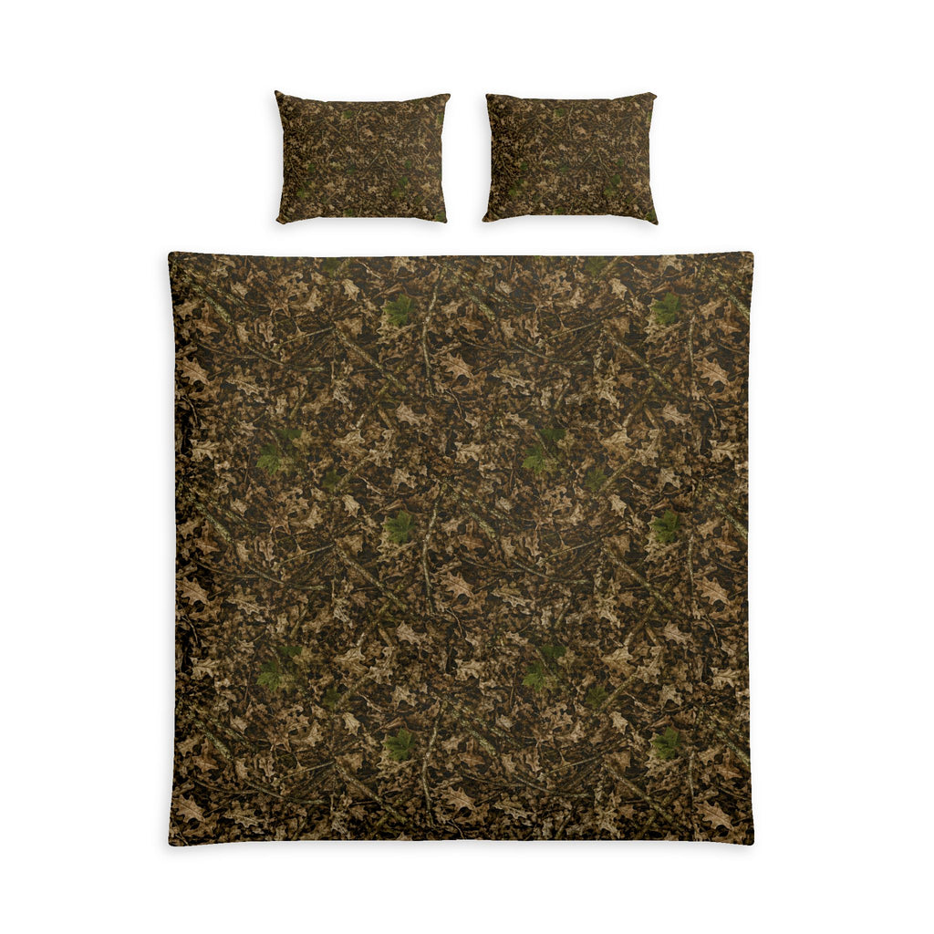 Camouflage Cotton Bedding Set | Camo Duvet Cover and Sham Set | Hunting and Outdoor Bedroom Décor for Twin, Twin XL and Queen Sized Beds