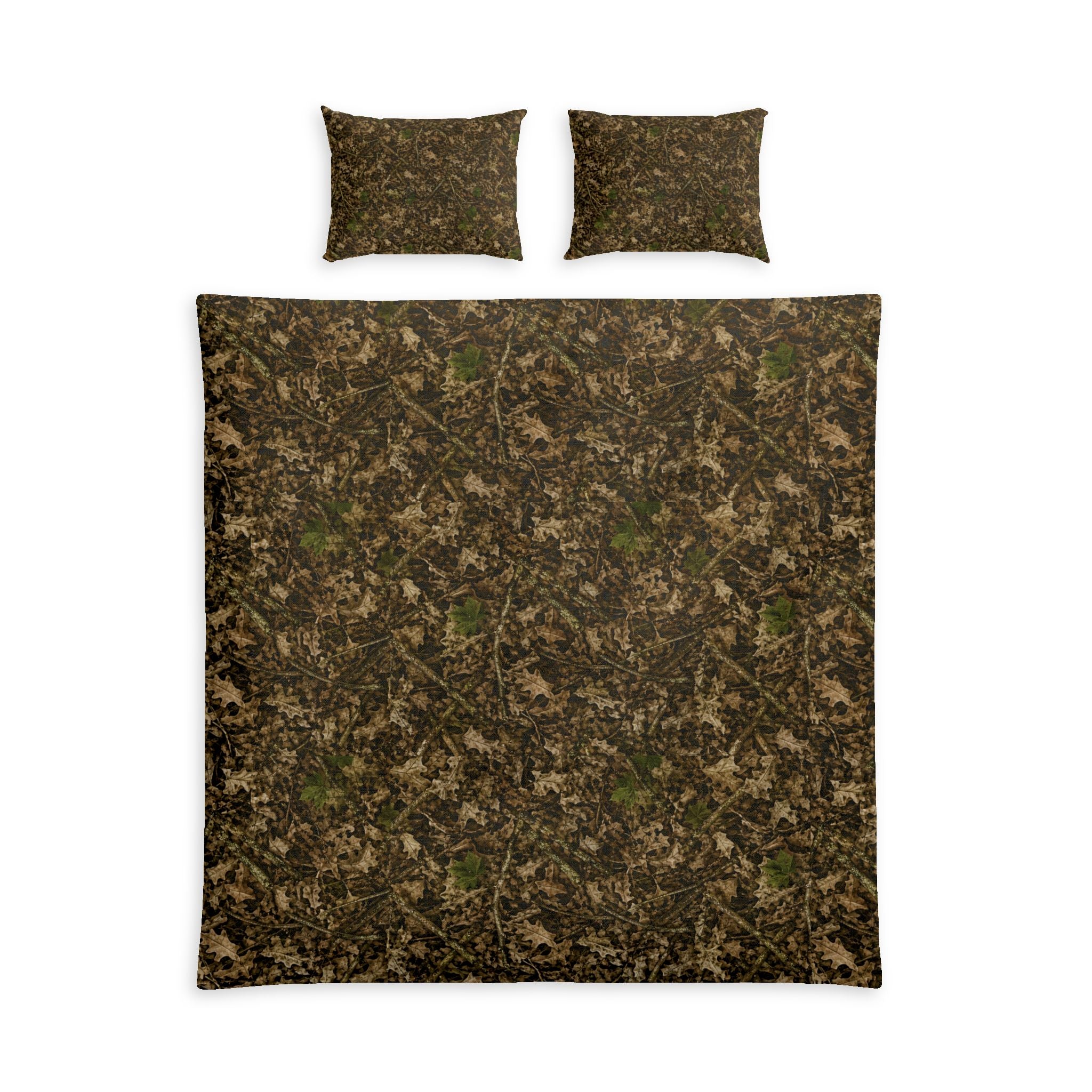 Camouflage Cotton Bedding Set | Camo Duvet Cover and Sham Set | Hunting and Outdoor Bedroom Décor for Twin, Twin XL and Queen Sized Beds