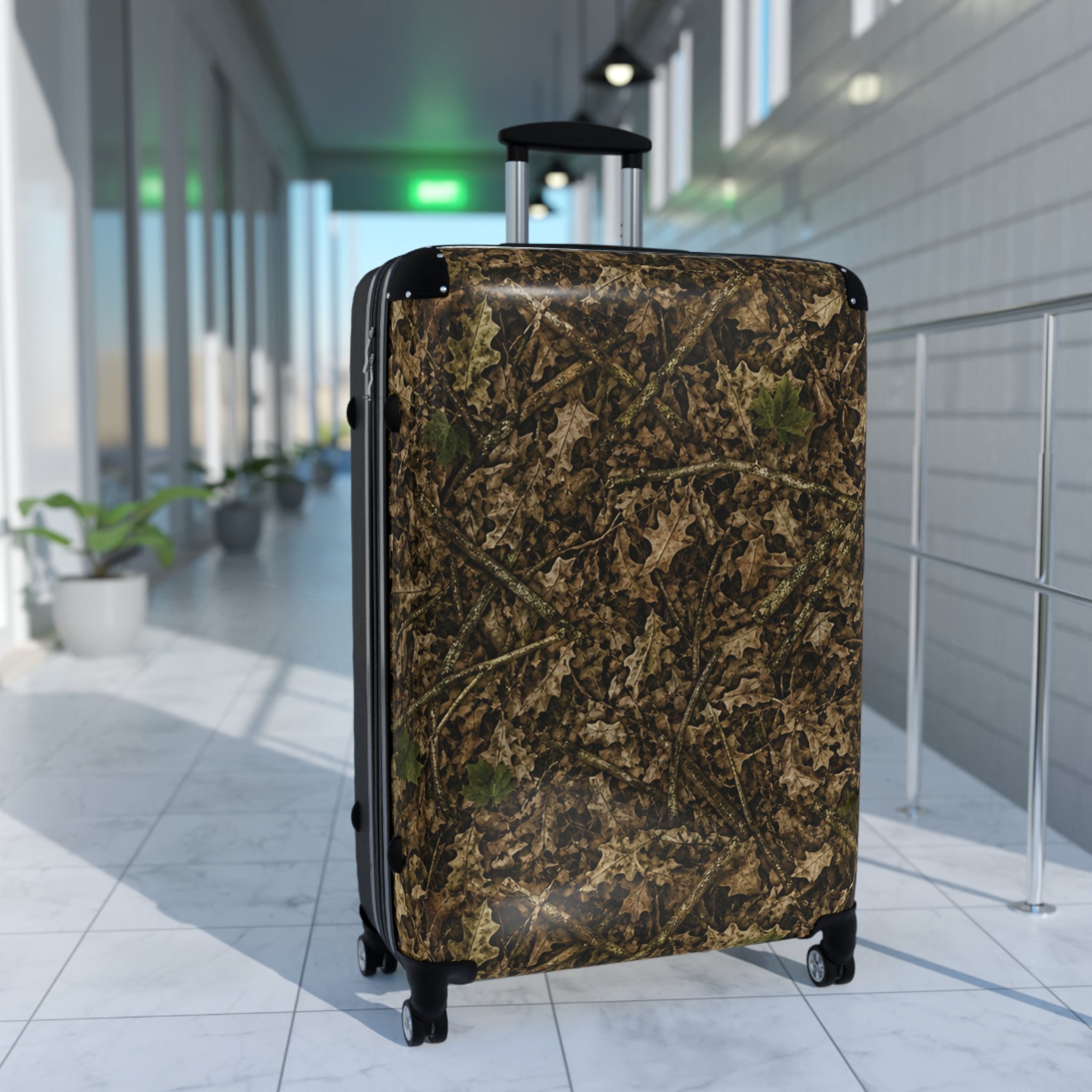 Camouflage Hardshell Suitcase | Camo Rolling Travel Luggage Bags for Hunting, Fishing, Camping, and Leisure Trips