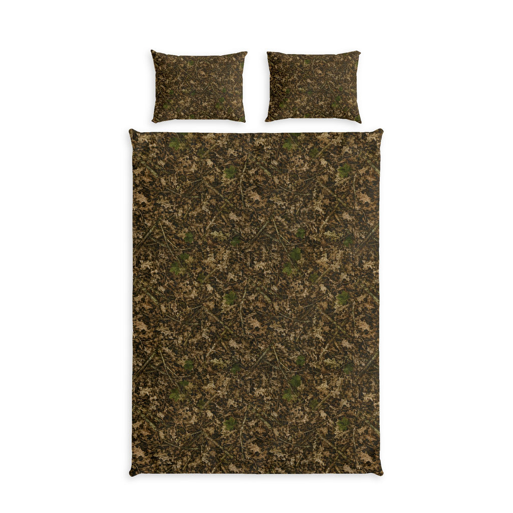 Camouflage Cotton Bedding Set | Camo Duvet Cover and Sham Set | Hunting and Outdoor Bedroom Décor for Twin, Twin XL and Queen Sized Beds