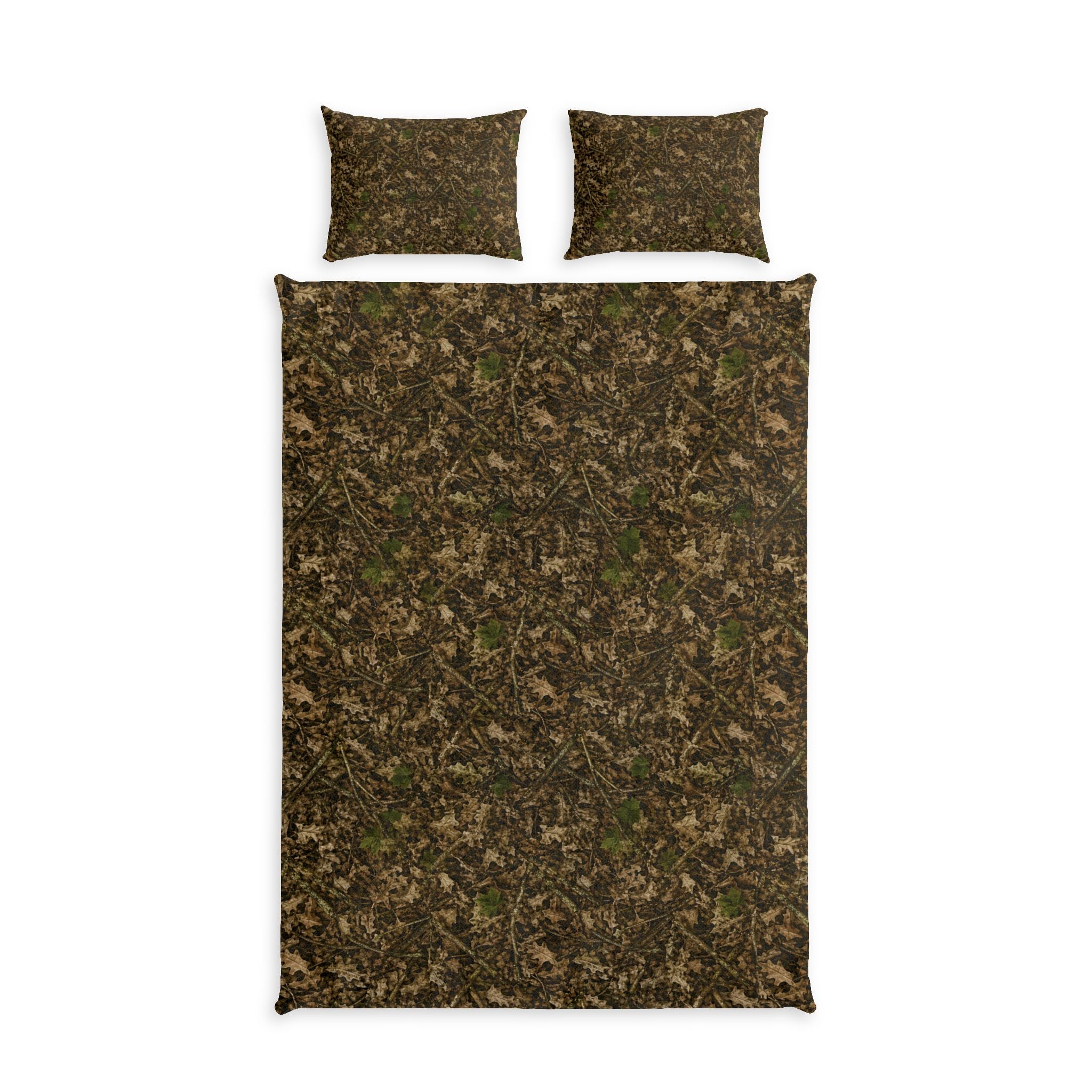 Camouflage Cotton Bedding Set | Camo Duvet Cover and Sham Set | Hunting and Outdoor Bedroom Décor for Twin, Twin XL and Queen Sized Beds