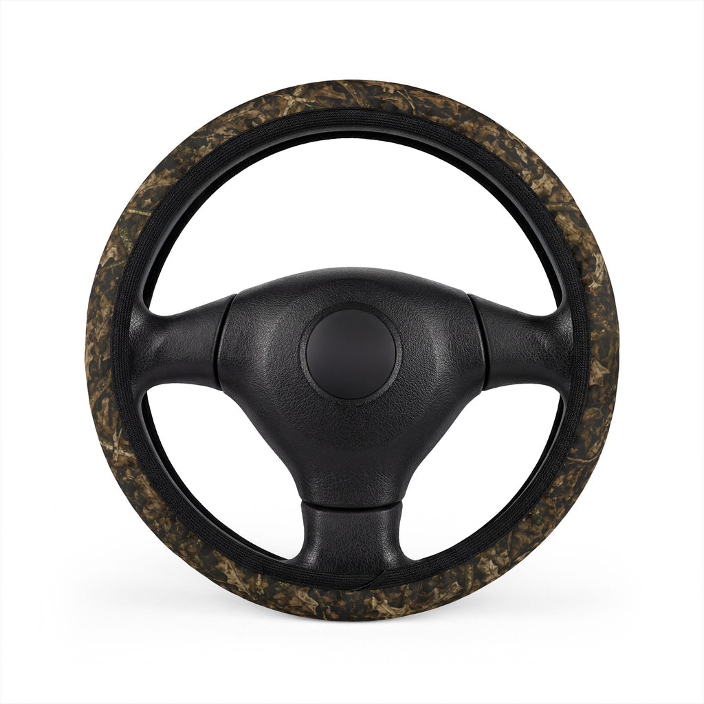 Camouflage Car Steering Wheel Cover | Camo Vehicle Accessory for Outdoorsmen and Women who Love Hunting, Fishing, Camping, and More
