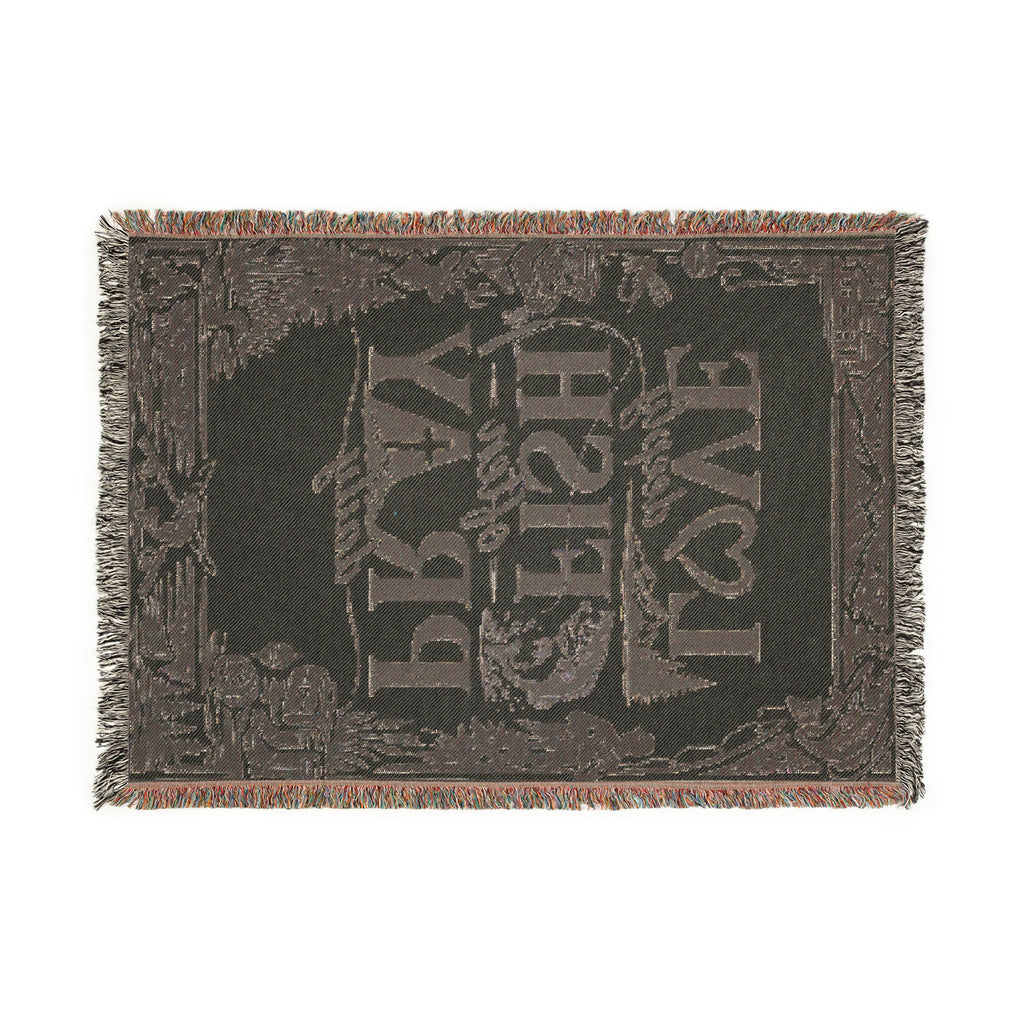 Fishing Themed Woven Blanket | Love Deeply, Fish Often, Pray Daily