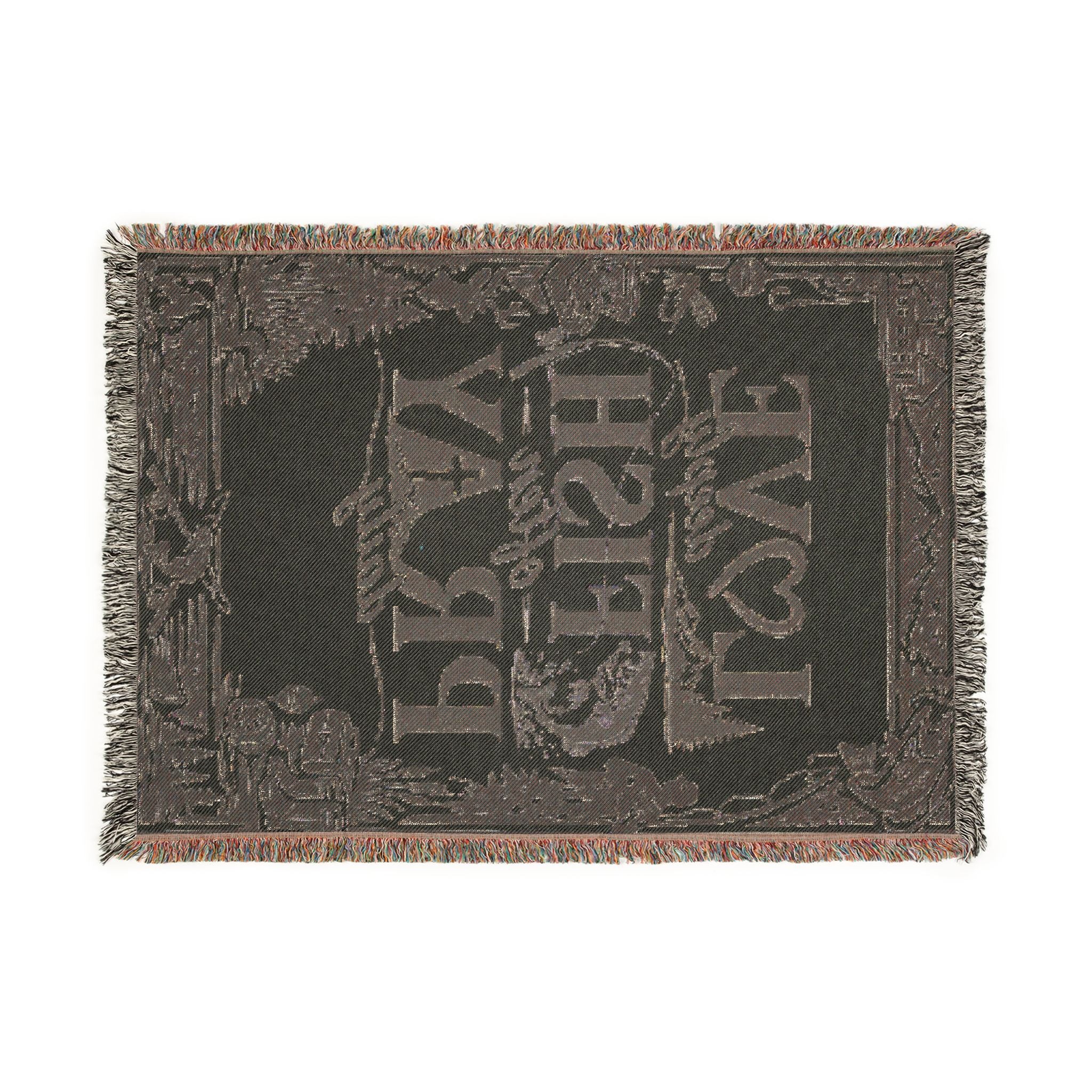 Fishing Themed Woven Blanket | Love Deeply, Fish Often, Pray Daily