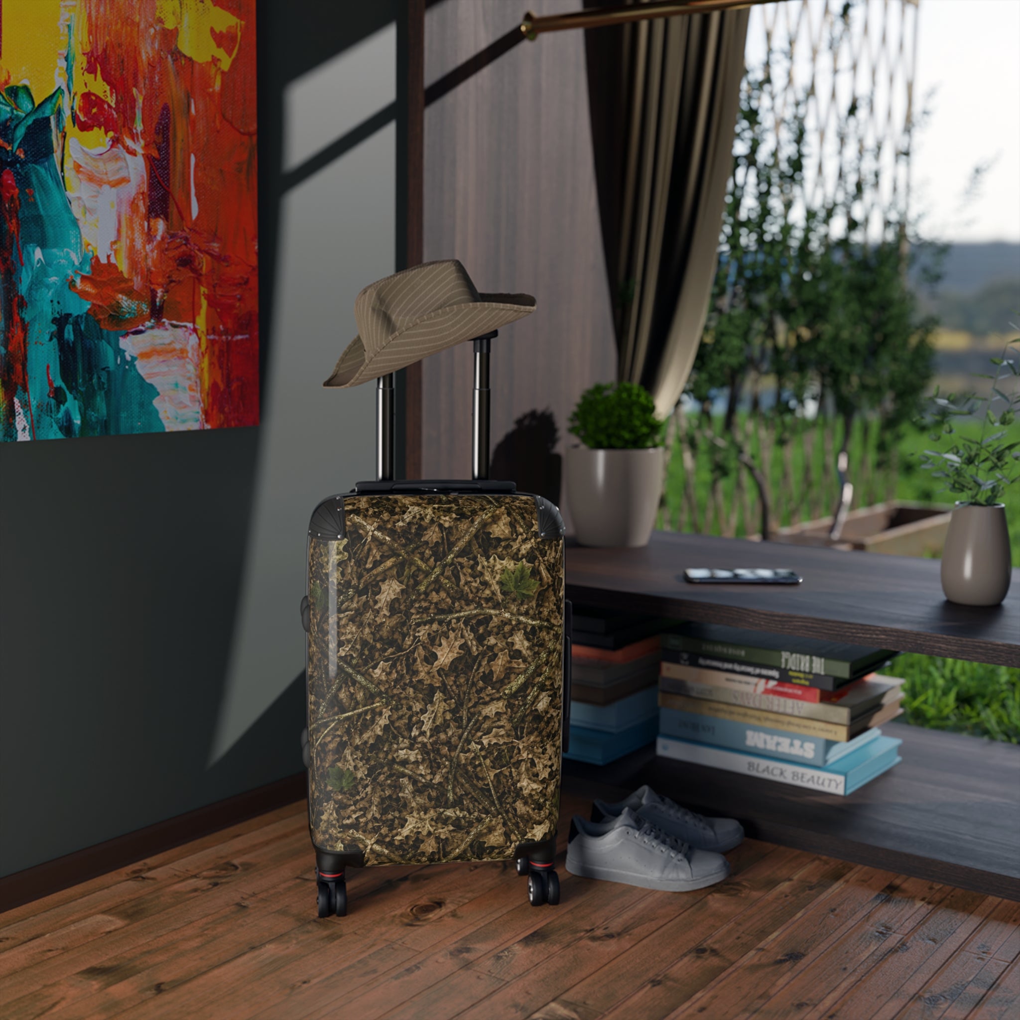 Camouflage Hardshell Suitcase | Camo Rolling Travel Luggage Bags for Hunting, Fishing, Camping, and Leisure Trips