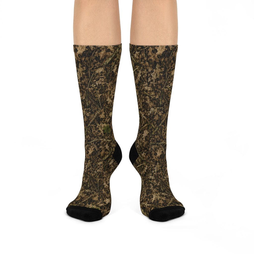 Camo Crew Socks | Cushioned Outdoor Comfort for Hunters, Anglers, Campers