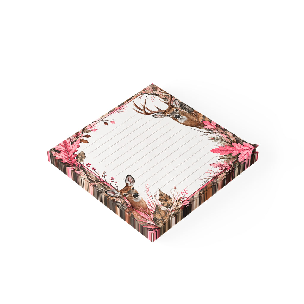 Ladies Hunting Theme Post-it® Note Pads | Pink Camo Sticky Notes For Outdoorswomen