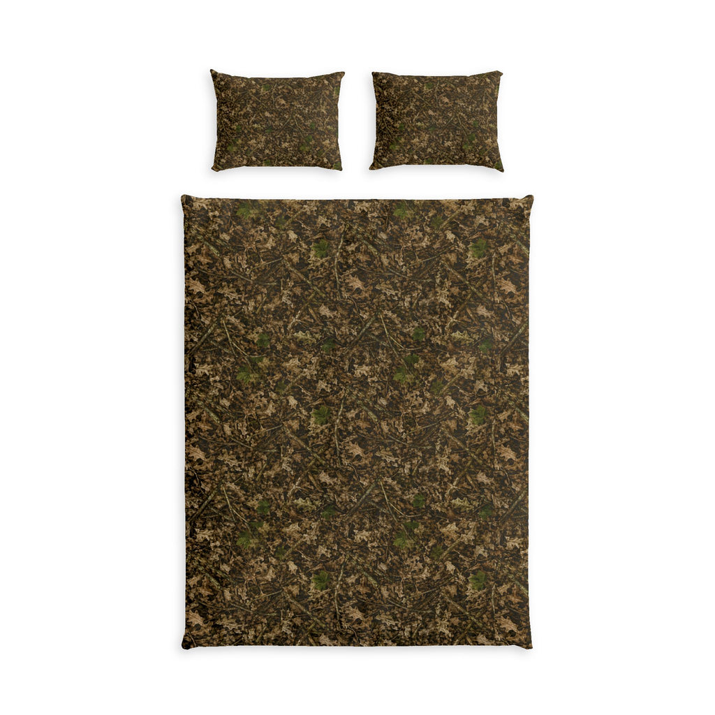 Camouflage Cotton Bedding Set | Camo Duvet Cover and Sham Set | Hunting and Outdoor Bedroom Décor for Twin, Twin XL and Queen Sized Beds