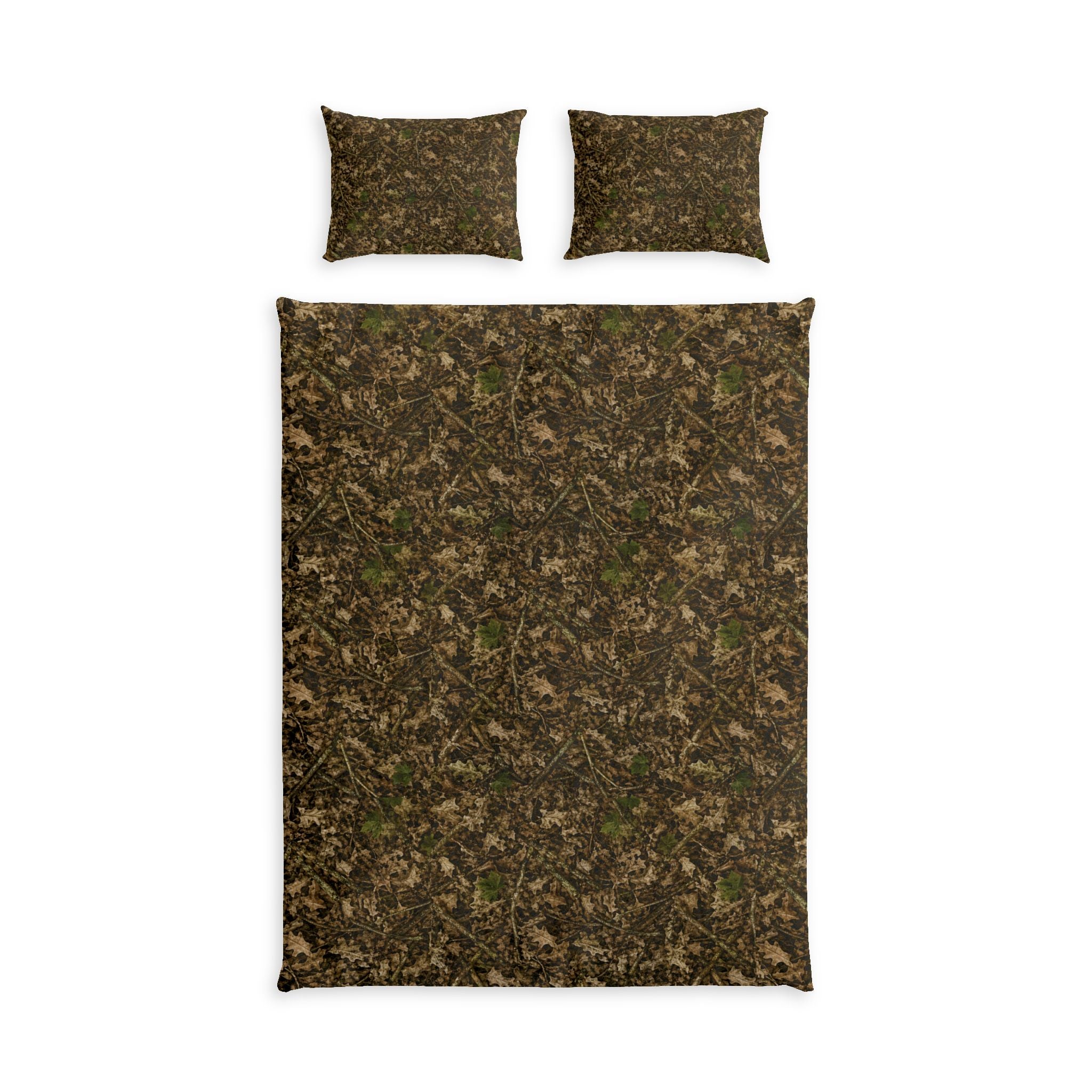 Camouflage Cotton Bedding Set | Camo Duvet Cover and Sham Set | Hunting and Outdoor Bedroom Décor for Twin, Twin XL and Queen Sized Beds