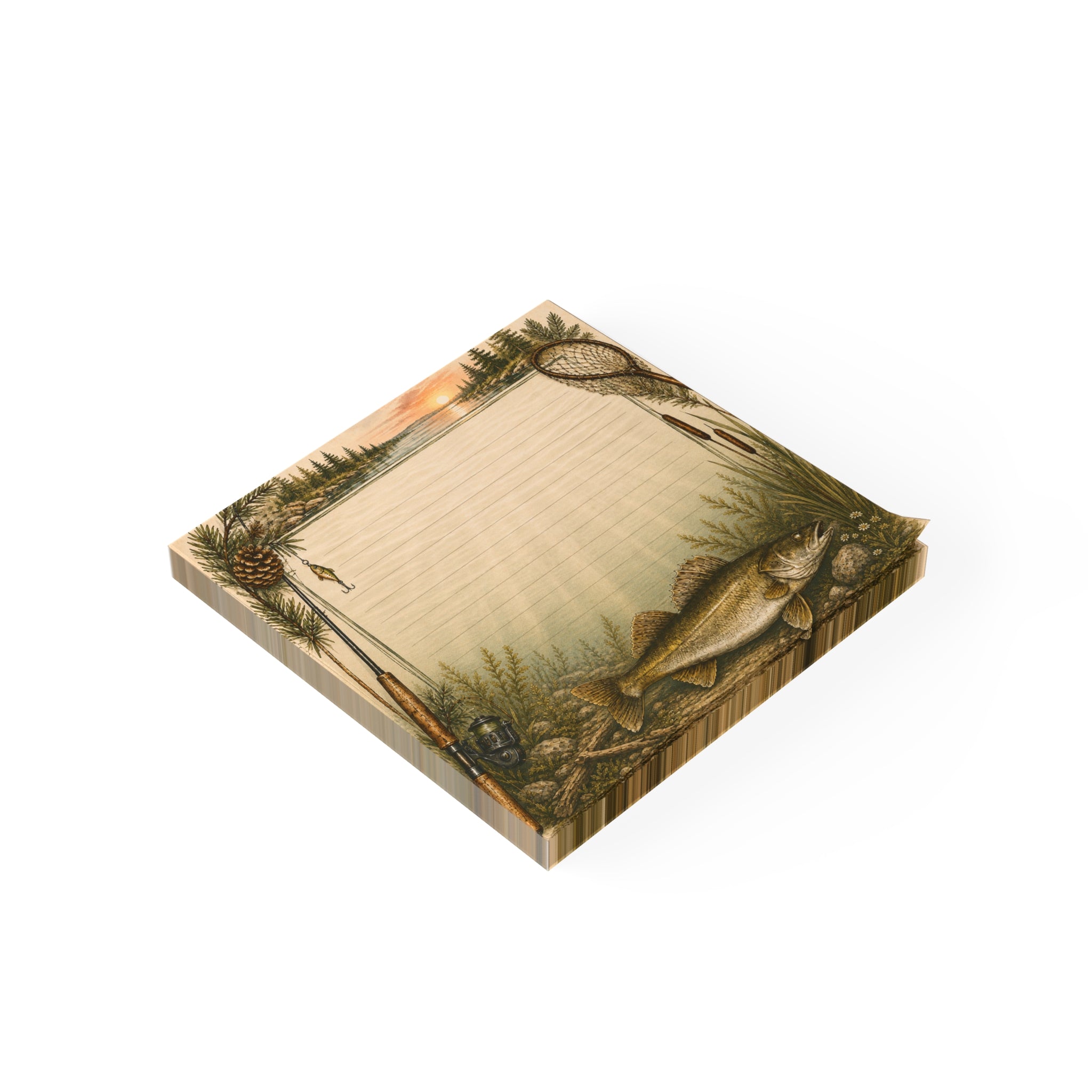 Walleye Fishing Sticky Notes | Outdoorsmen and Outdoorswomen Post-it® Note Pads Gift