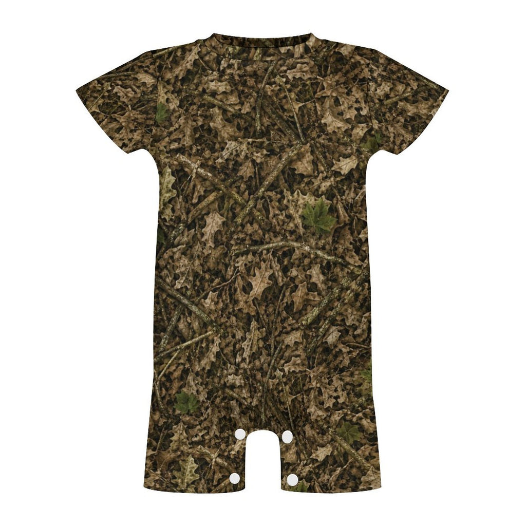 Camo Short Sleeve Baby Onesie | Camouflage Cotton Romper for Infant