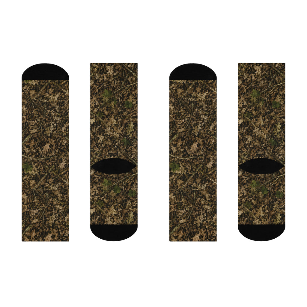 Camo Crew Socks | Cushioned Outdoor Comfort for Hunters, Anglers, Campers