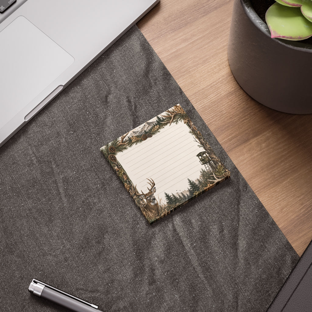 Deer Hunting Theme Post-it® Note Pads | Camo Sticky Notes For Outdoorsmen