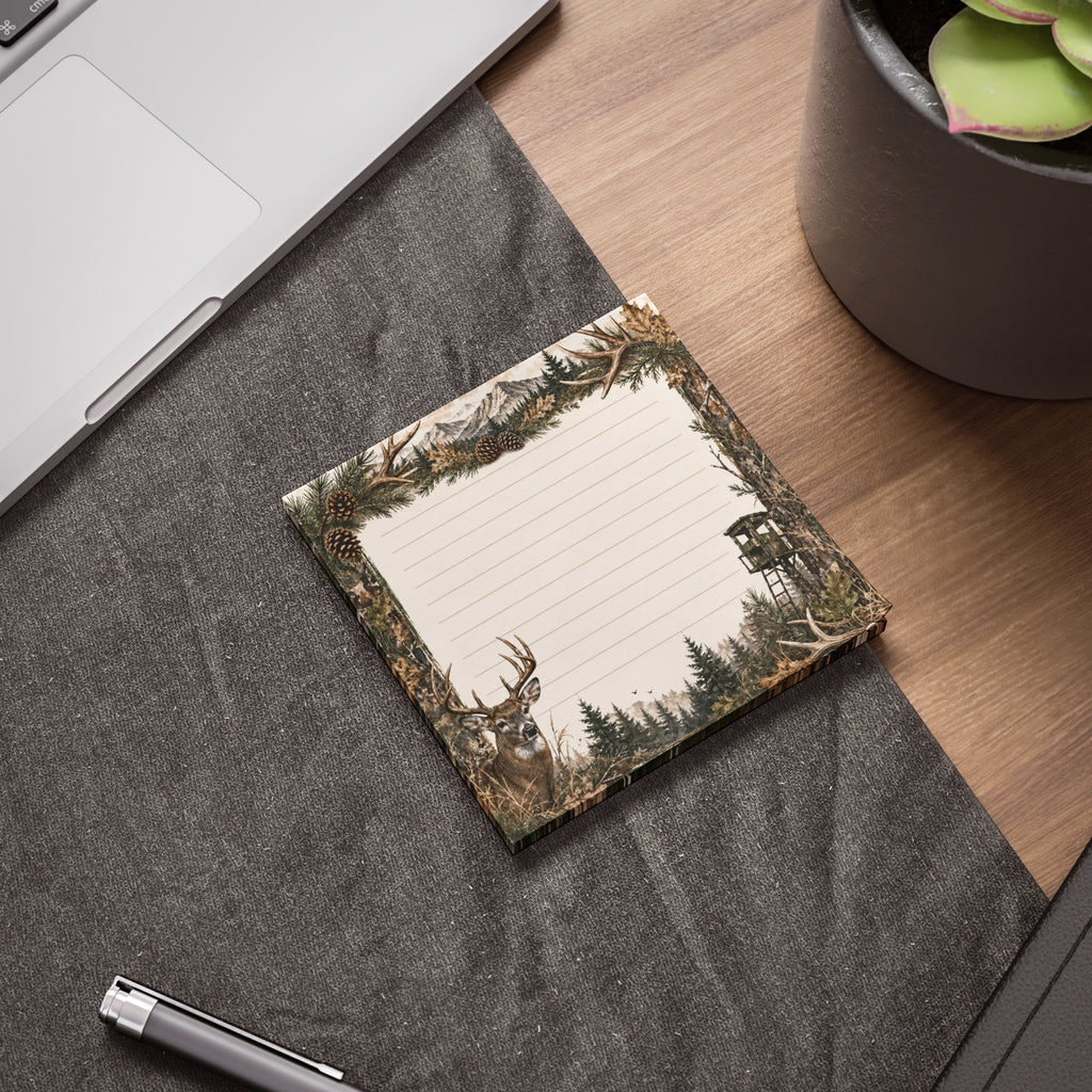 Deer Hunting Theme Post-it® Note Pads | Camo Sticky Notes For Outdoorsmen
