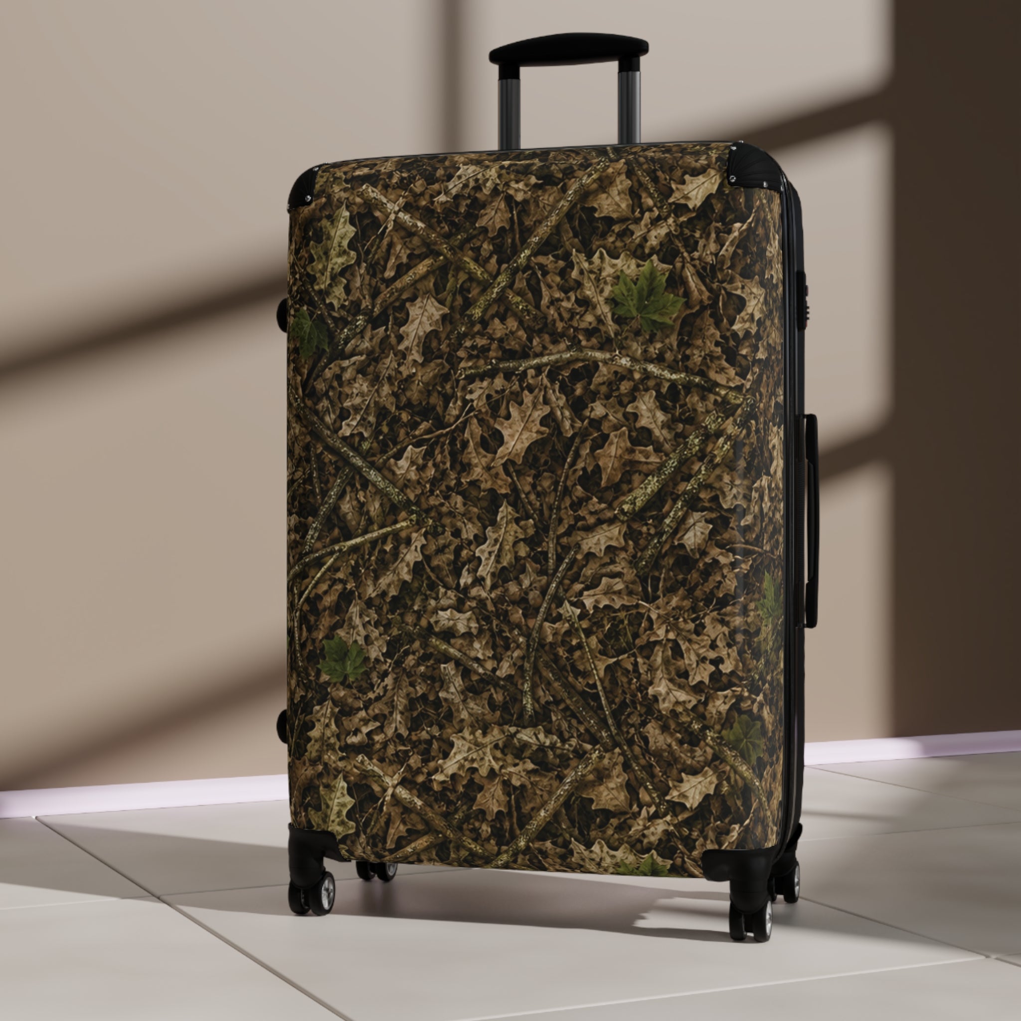Camouflage Hardshell Suitcase | Camo Rolling Travel Luggage Bags for Hunting, Fishing, Camping, and Leisure Trips