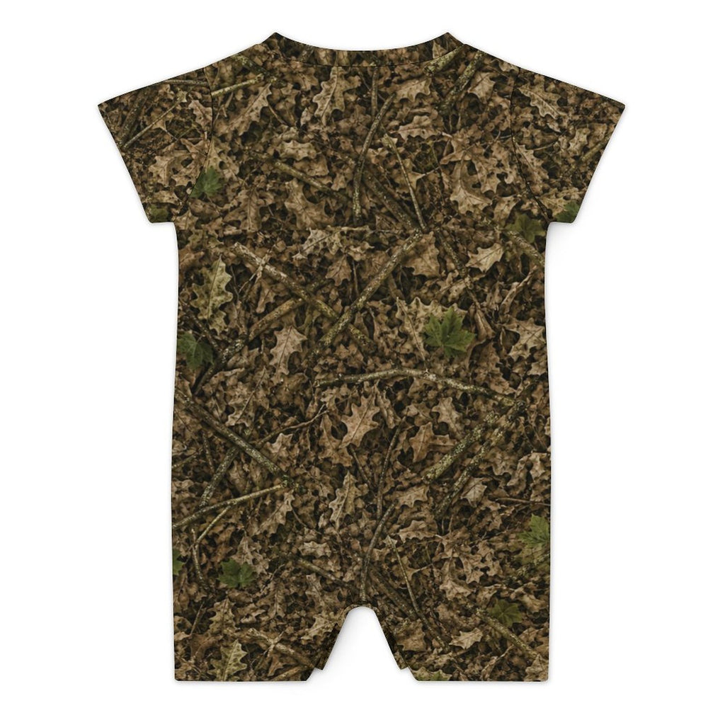 Camo Short Sleeve Baby Onesie | Camouflage Cotton Romper for Infant