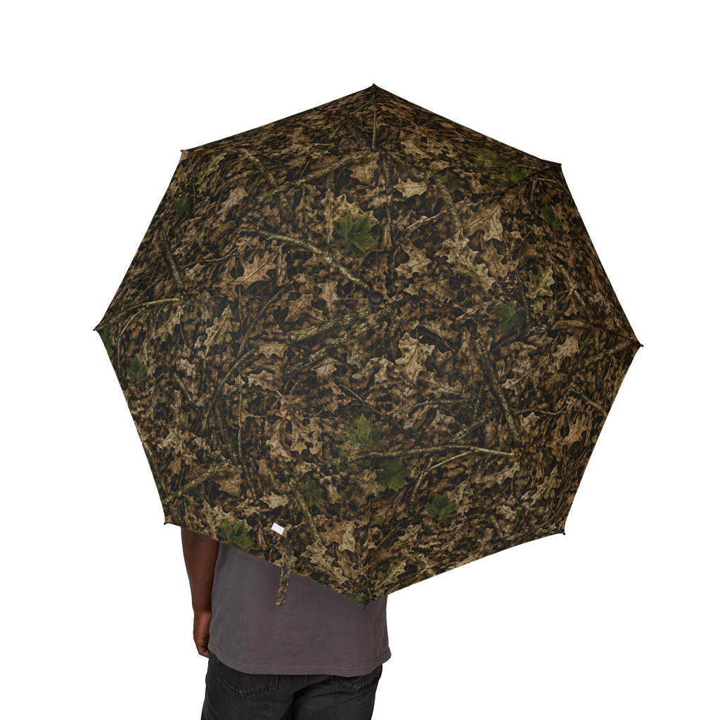 Camouflage Umbrella | Semi-Automatic Foldable Camo Rain and Sun Guard for Outdoor Adventures