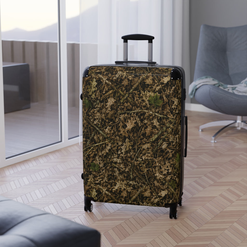 Camouflage Hardshell Suitcase | Camo Rolling Travel Luggage Bags for Hunting, Fishing, Camping, and Leisure Trips