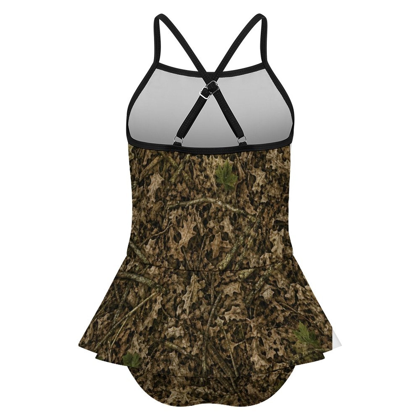 Girls One Piece Ruffle Strap Swimsuit(All-Over Printing)