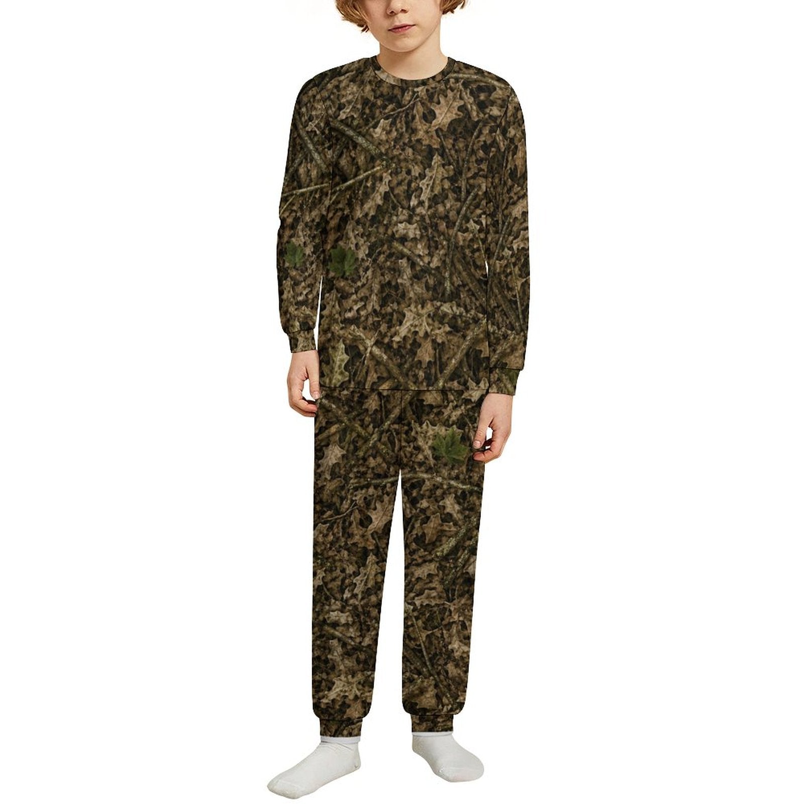 180gsm Children's Crew Neck Pajama Set(All-Over Printing)