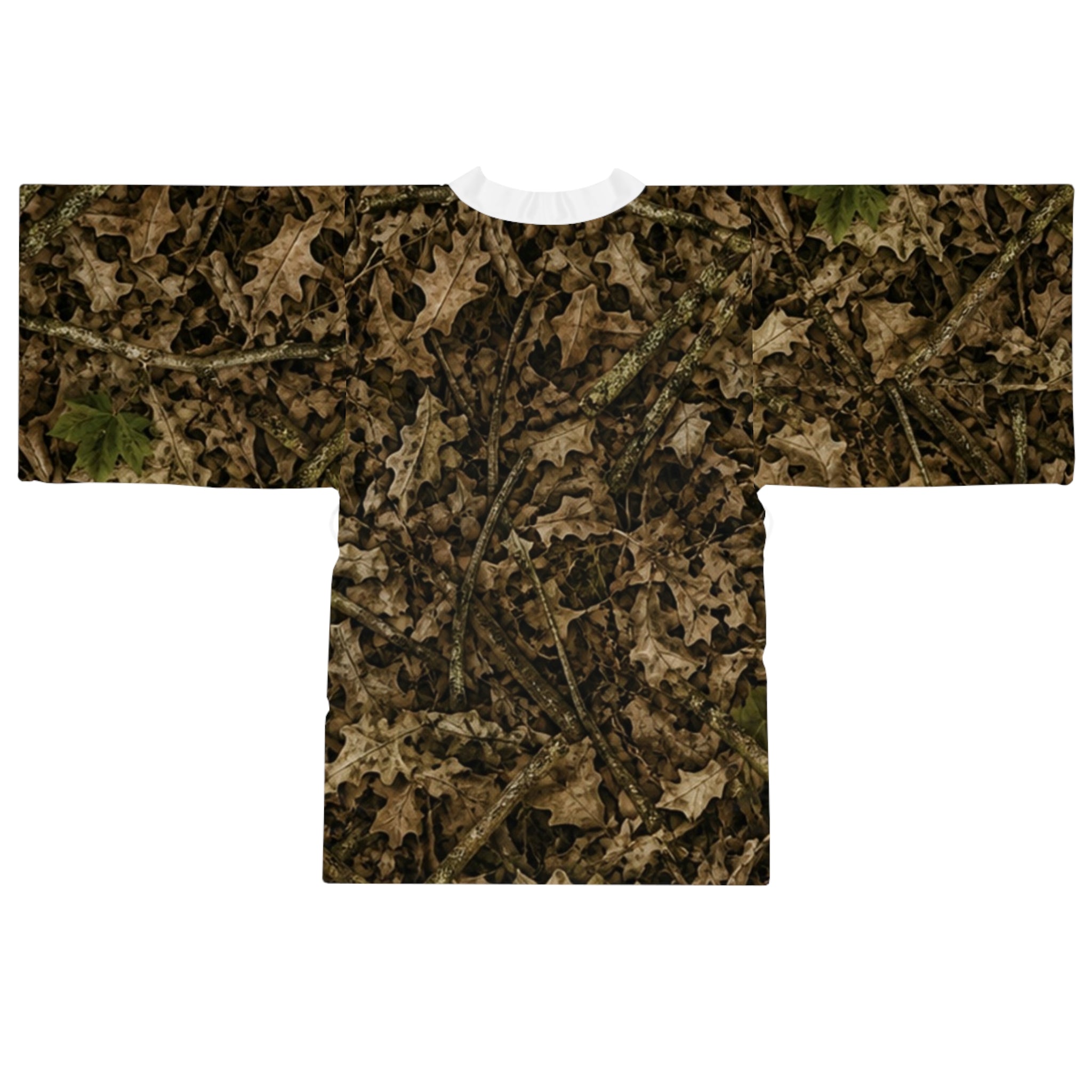 Long Sleeve Camo Kimono Robe | Cozy Camouflage Hunting Themed Women's Robe