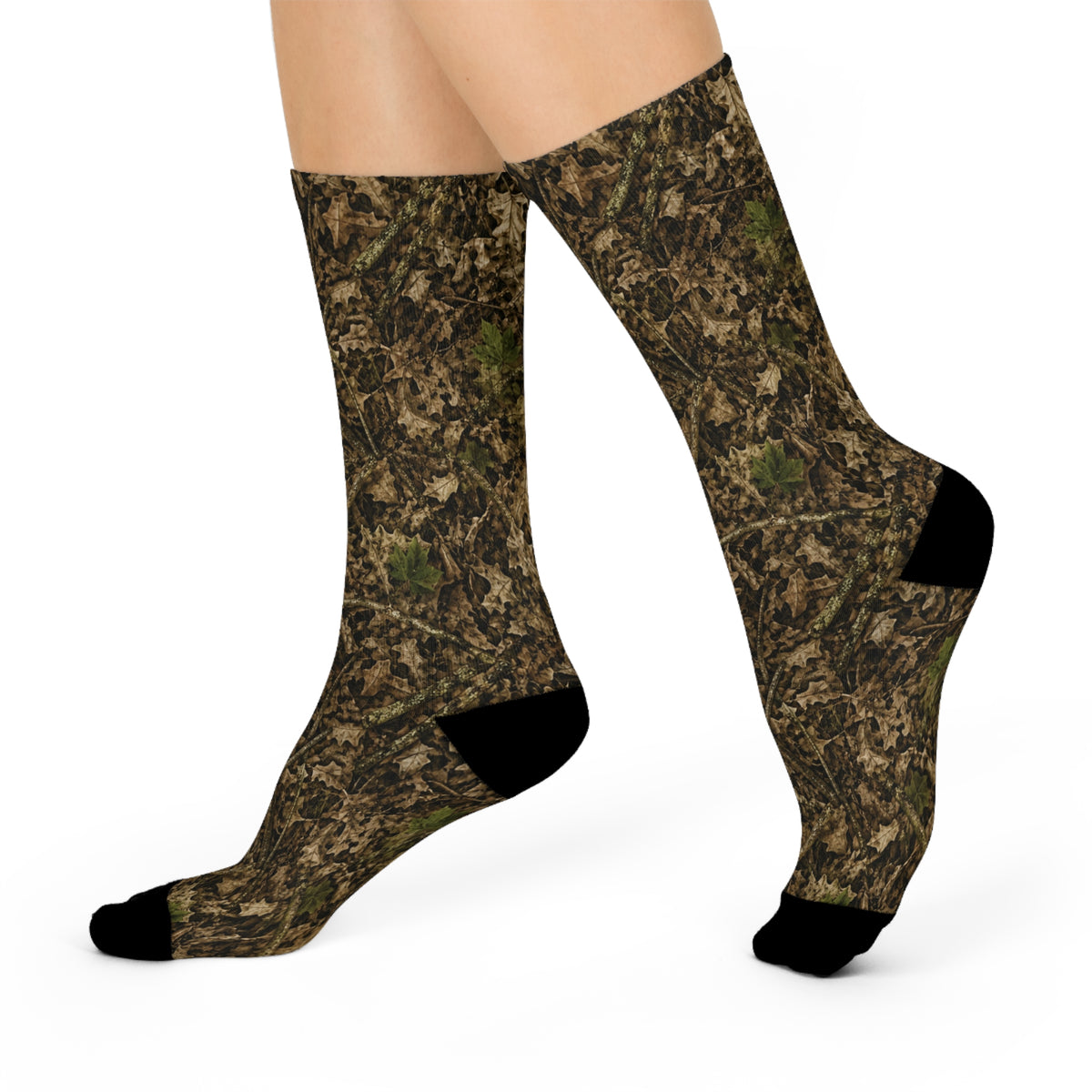 Camo Crew Socks | Cushioned Outdoor Comfort for Hunters, Anglers, Campers