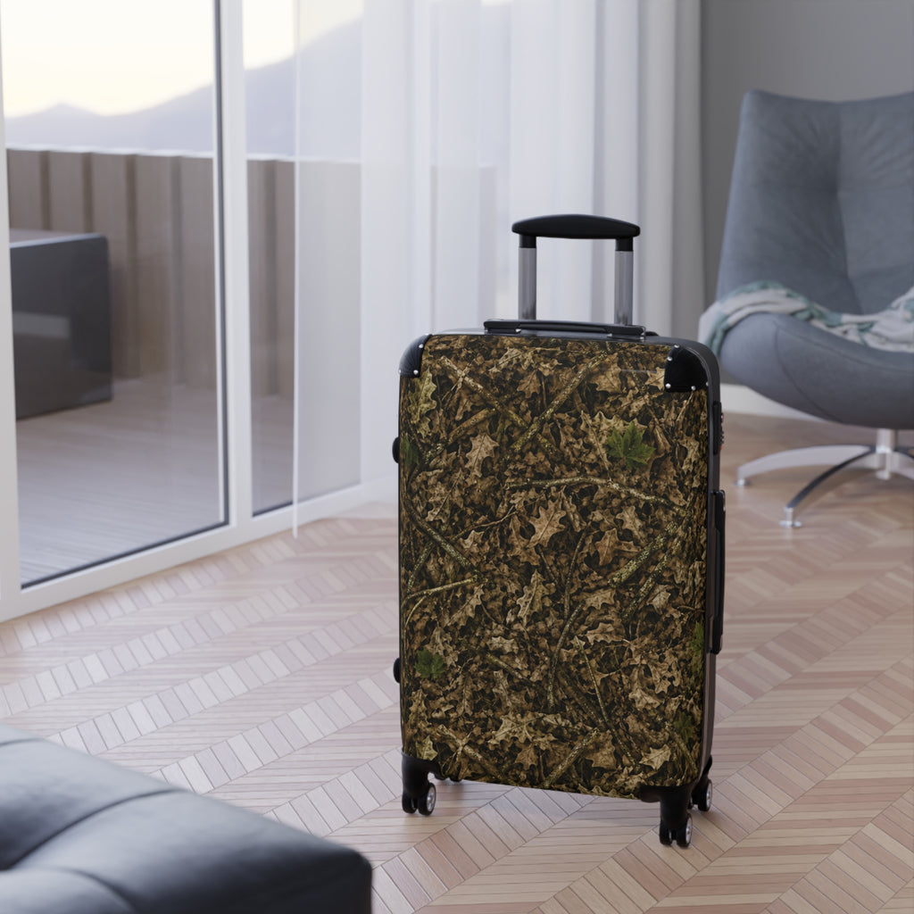 Camouflage Hardshell Suitcase | Camo Rolling Travel Luggage Bags for Hunting, Fishing, Camping, and Leisure Trips
