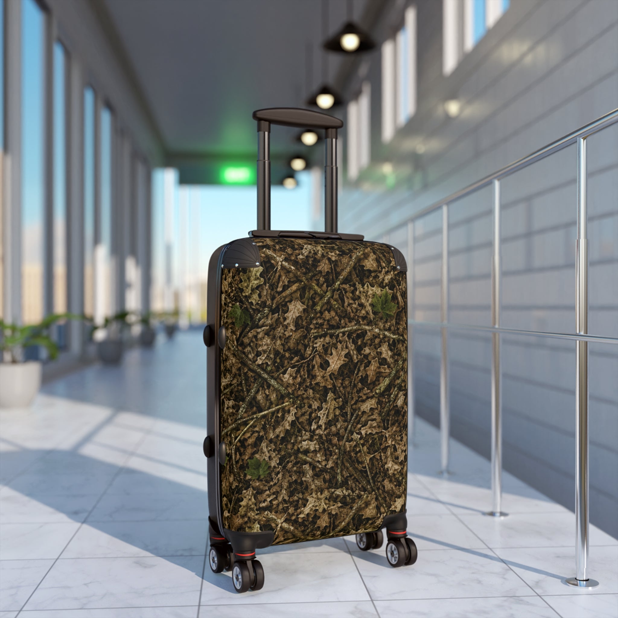 Camouflage Hardshell Suitcase | Camo Rolling Travel Luggage Bags for Hunting, Fishing, Camping, and Leisure Trips
