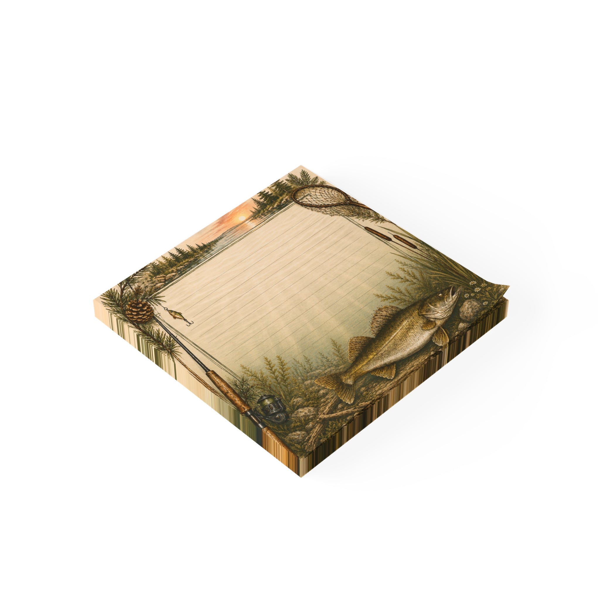 Walleye Fishing Sticky Notes | Outdoorsmen and Outdoorswomen Post-it® Note Pads Gift