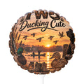 Two Ducking Cute Second Birthday Balloon l Duck Hunting Themed 11" Round Balloon for Outdoorsy Toddler Bday Party