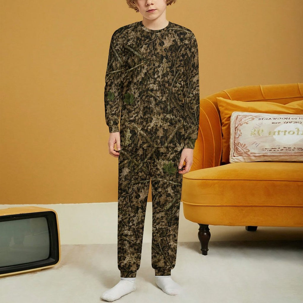 180gsm Children's Crew Neck Pajama Set(All-Over Printing)