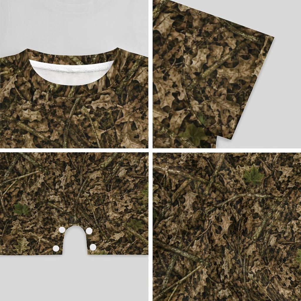 Camo Short Sleeve Baby Onesie | Camouflage Cotton Romper for Infant