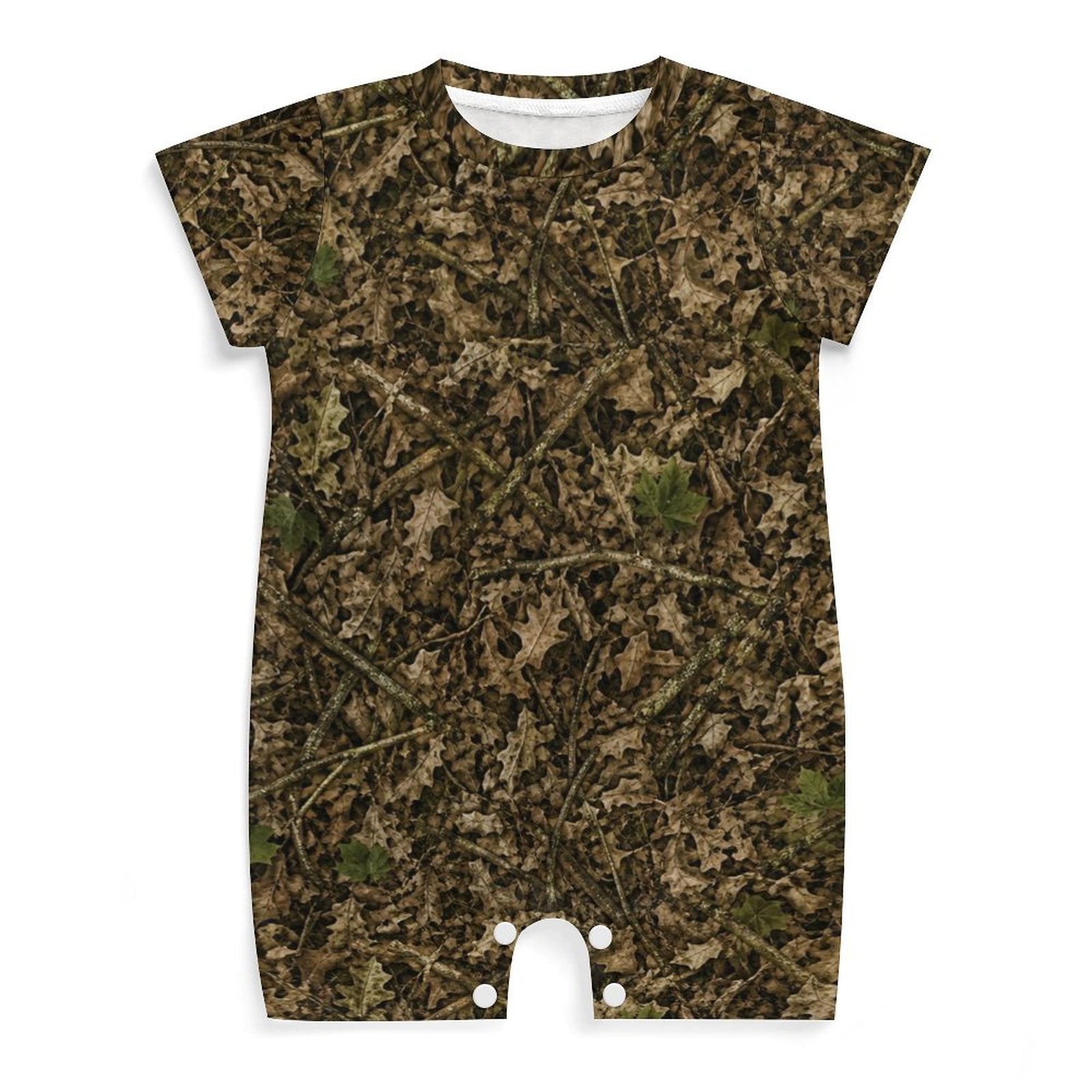 Camo Short Sleeve Baby Onesie | Camouflage Cotton Romper for Infant