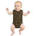 Camo Sleeveless Baby Onesie | Woodland Camouflage Cotton Romper for Infant