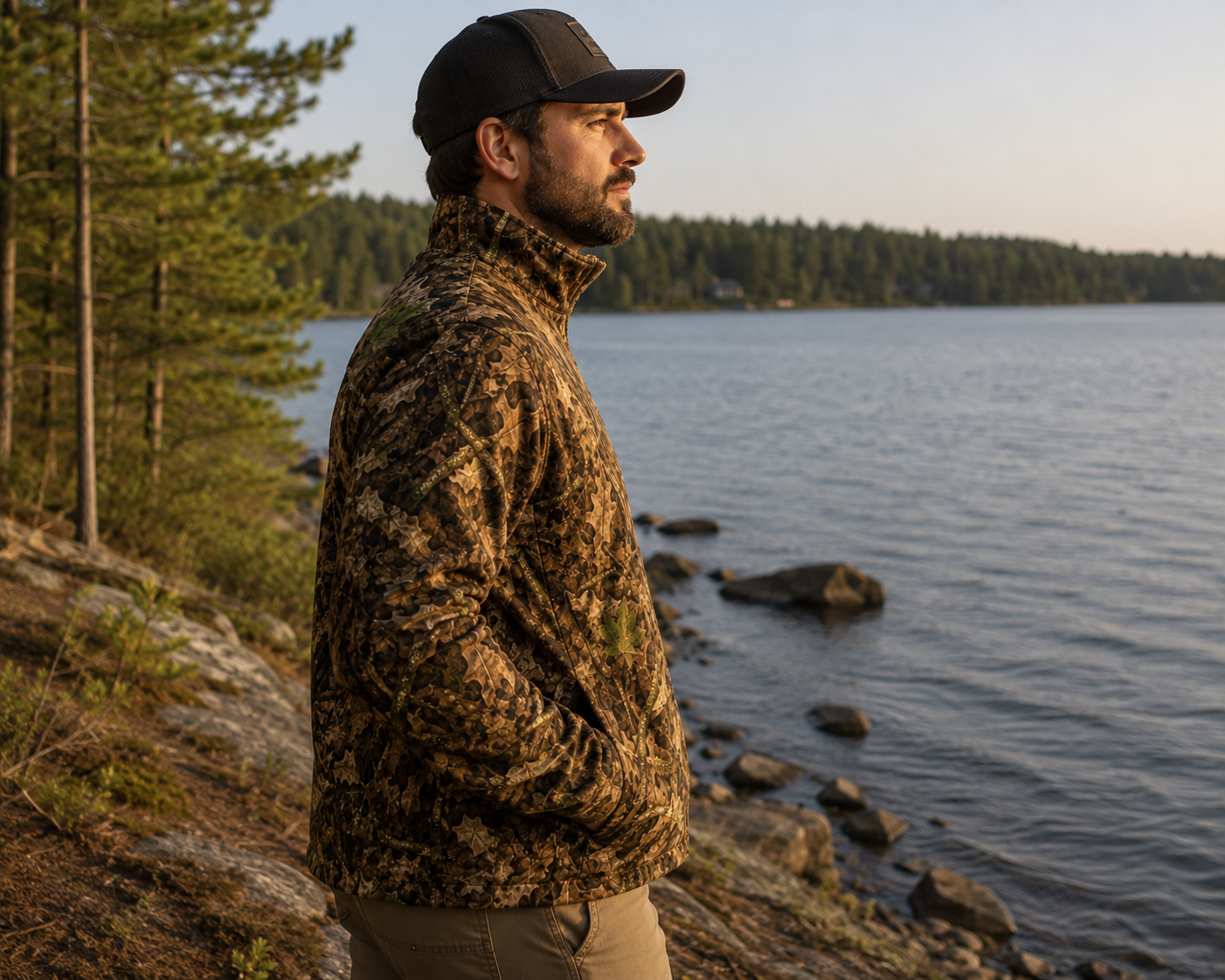 Men's and Women's Camouflage Zip-Up Track Jacket | Lightweight Athletic Camo Jacket for Hiking, Fishing, Hunting & Everyday Wear