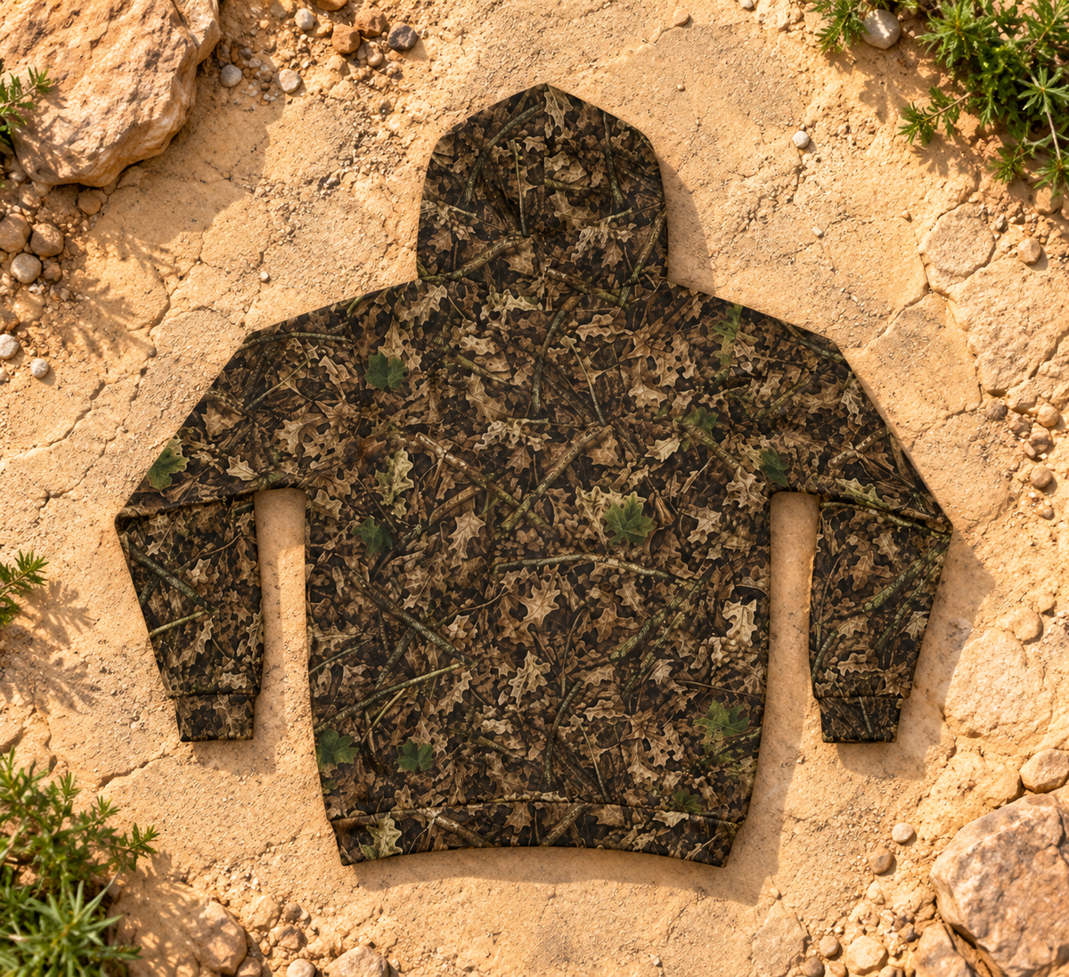Kids Woodland Camo Hoodie | Hunting Sweatshirt with Front Pocket for Toddlers, Boys & Girls Who Love the Outdoors