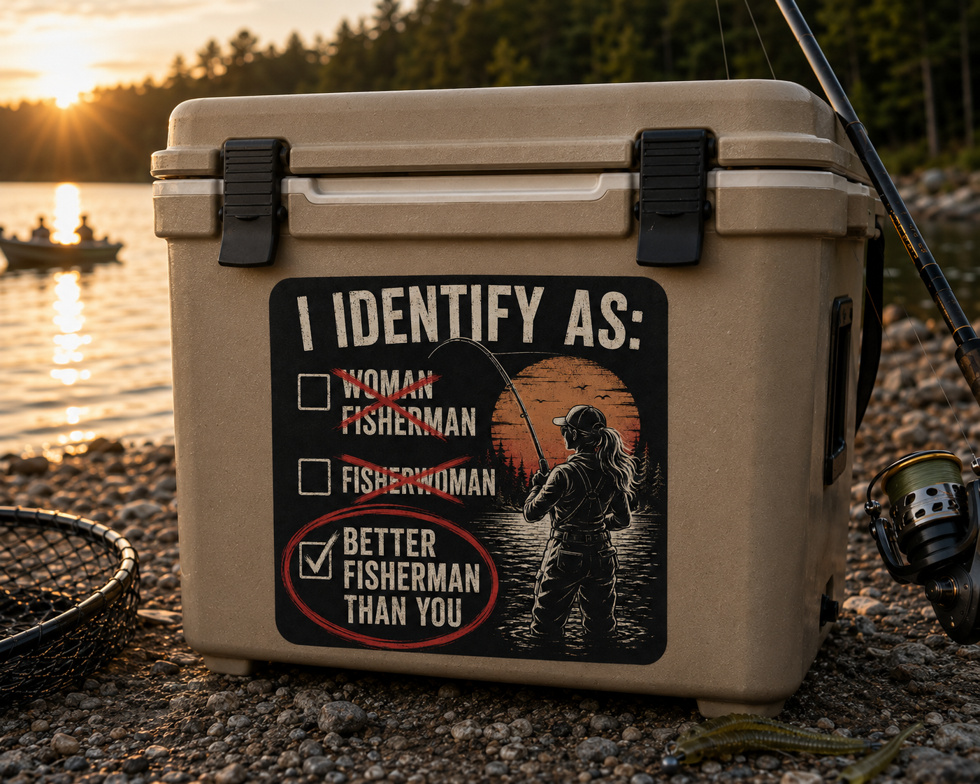 Women's Fishing Identity Sticker